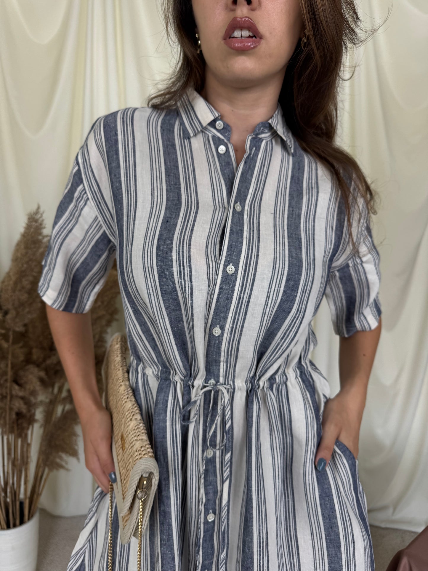 Rochie polo RALPH LAUREN din 100% in cu talie ajustabilă( mărimea S-M)