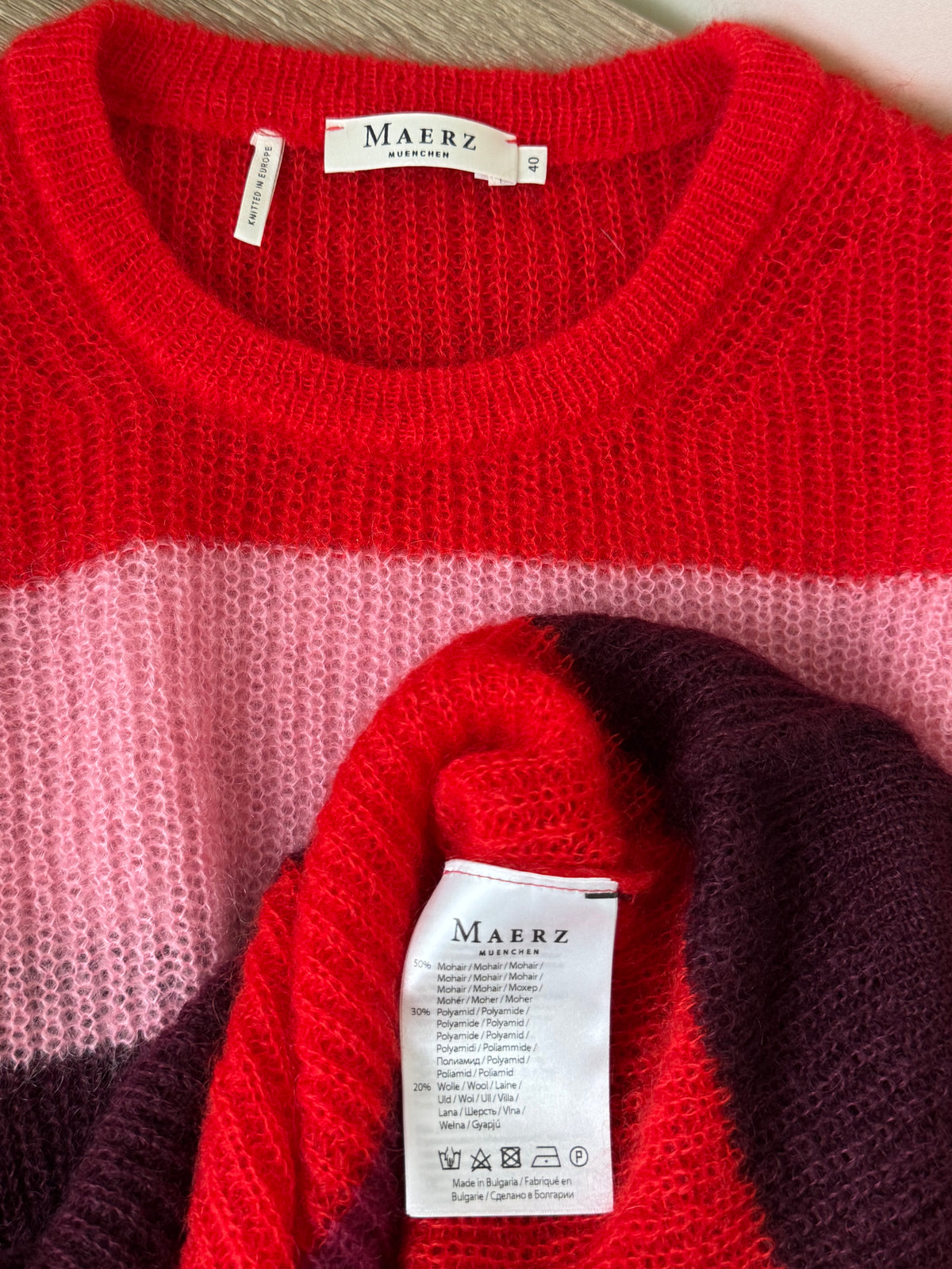Bluză MAERZ din 70% lână și mohair, produs nou ( mărimea 40/L)