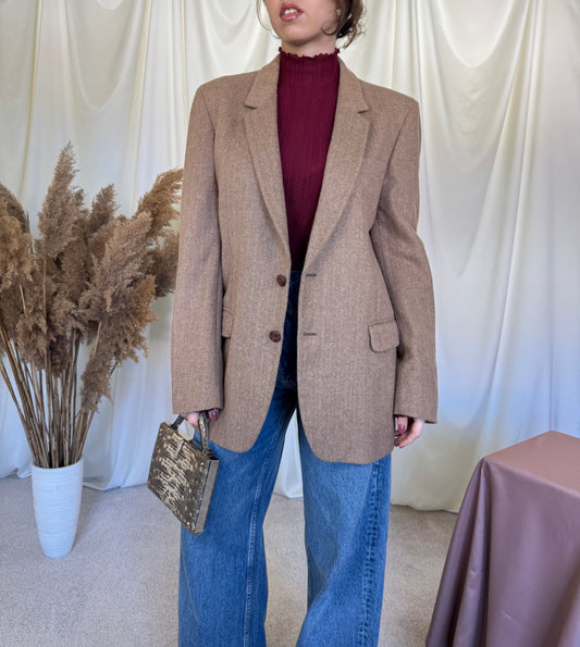 Sacou vintage din alpaca și lână ( M/L)