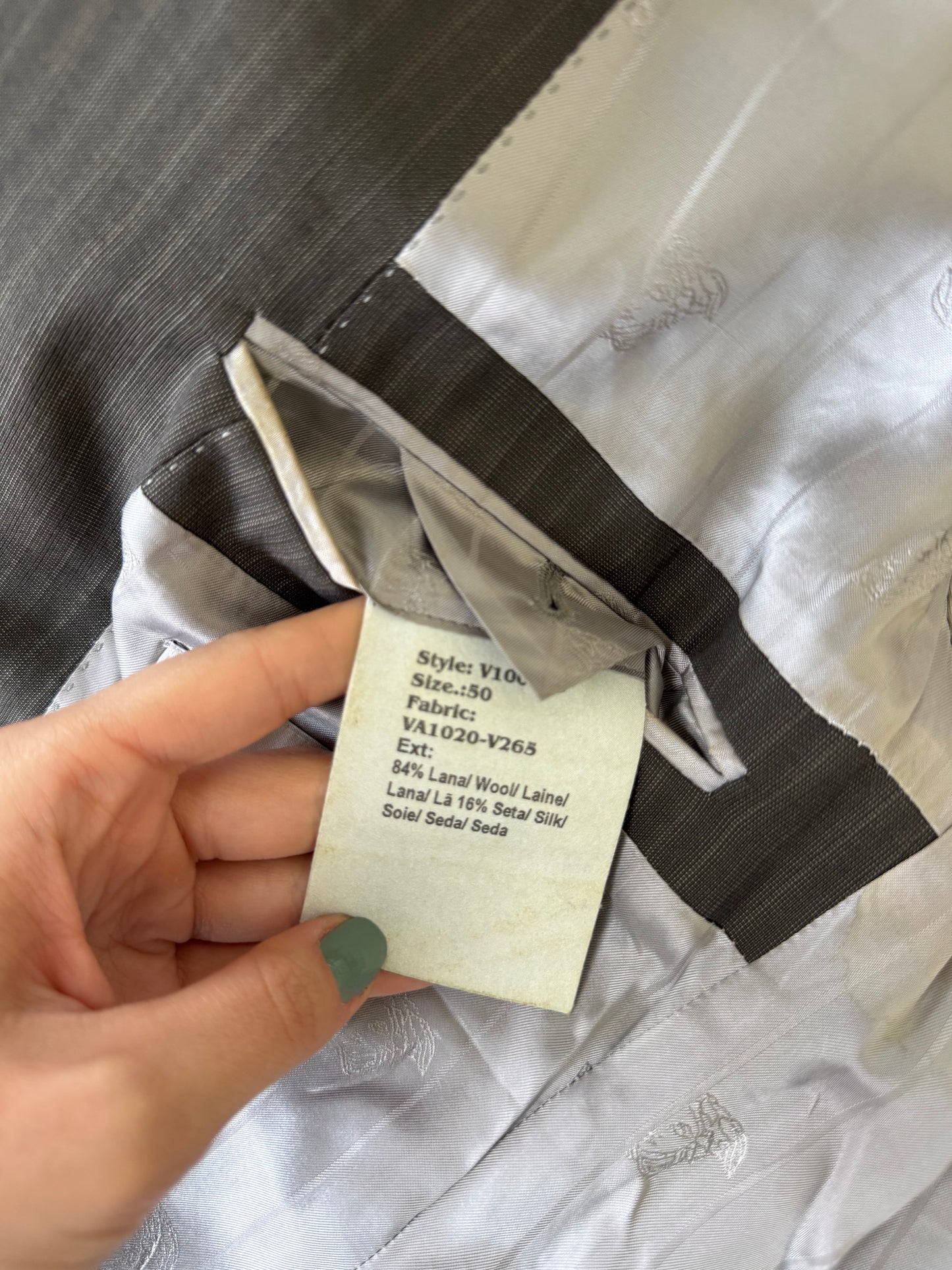 Sacou luxury VERSACE din stofă premium lână și mătase naturala
(Mărimea L)