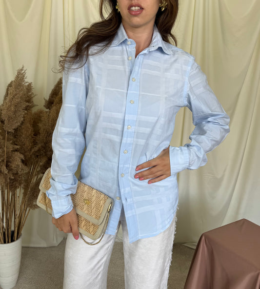 Cămașă premium BURBERRY din 100% bumbac cu nasturi inscripționați ( mărimea S-M)