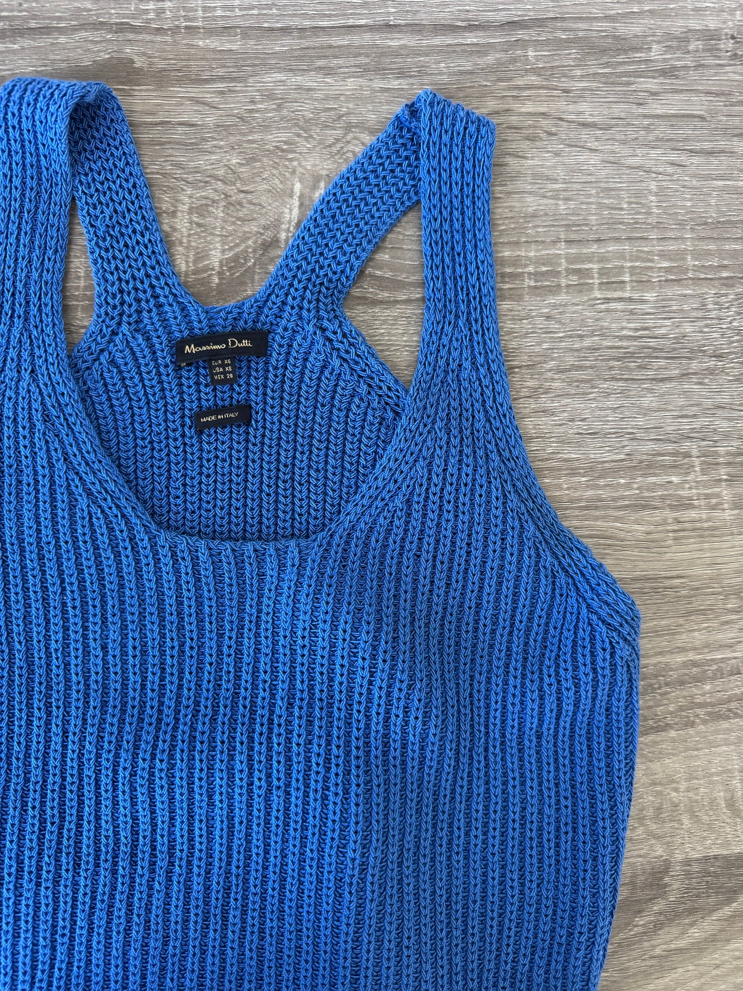 Top Massimo Dutti din tricot albastru ( mărimea XS-M)