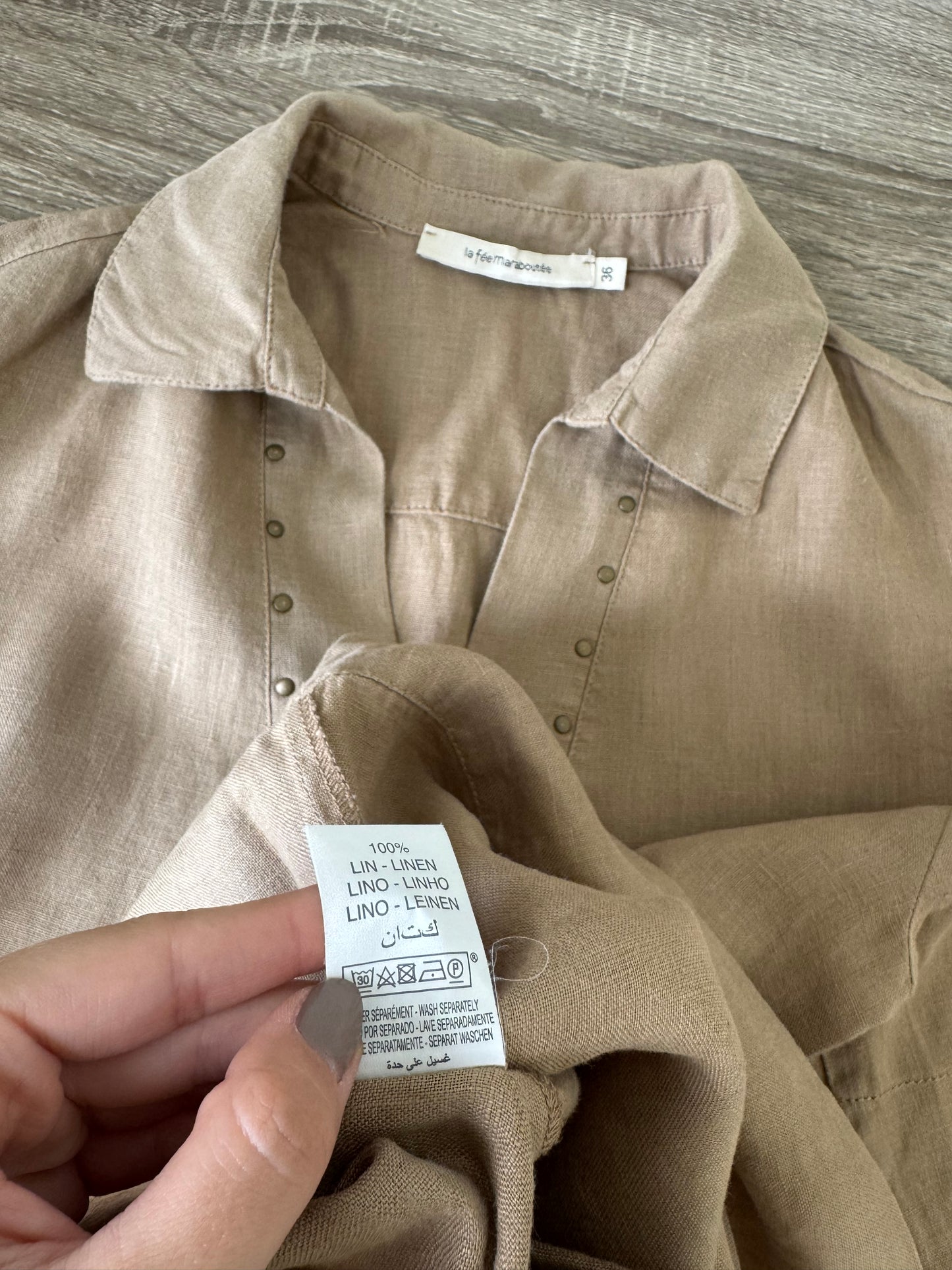Rochie de vară din 100% in cu aplicații metalice ( mărimea S)