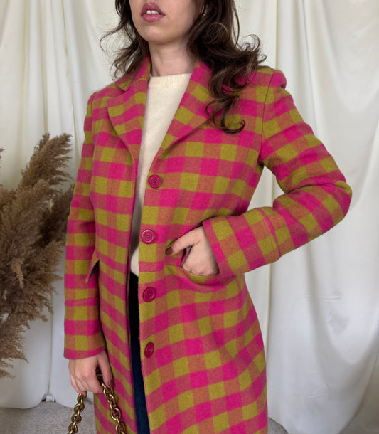 Palton mărimea S, stof lână si mohair