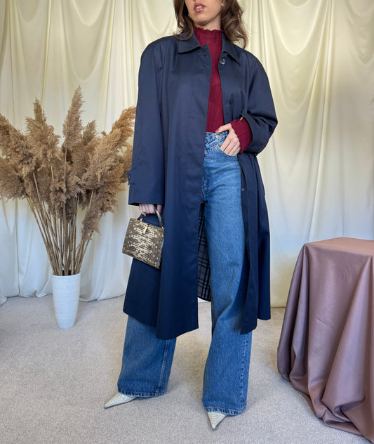 Trench vintage bleumarin ( L)