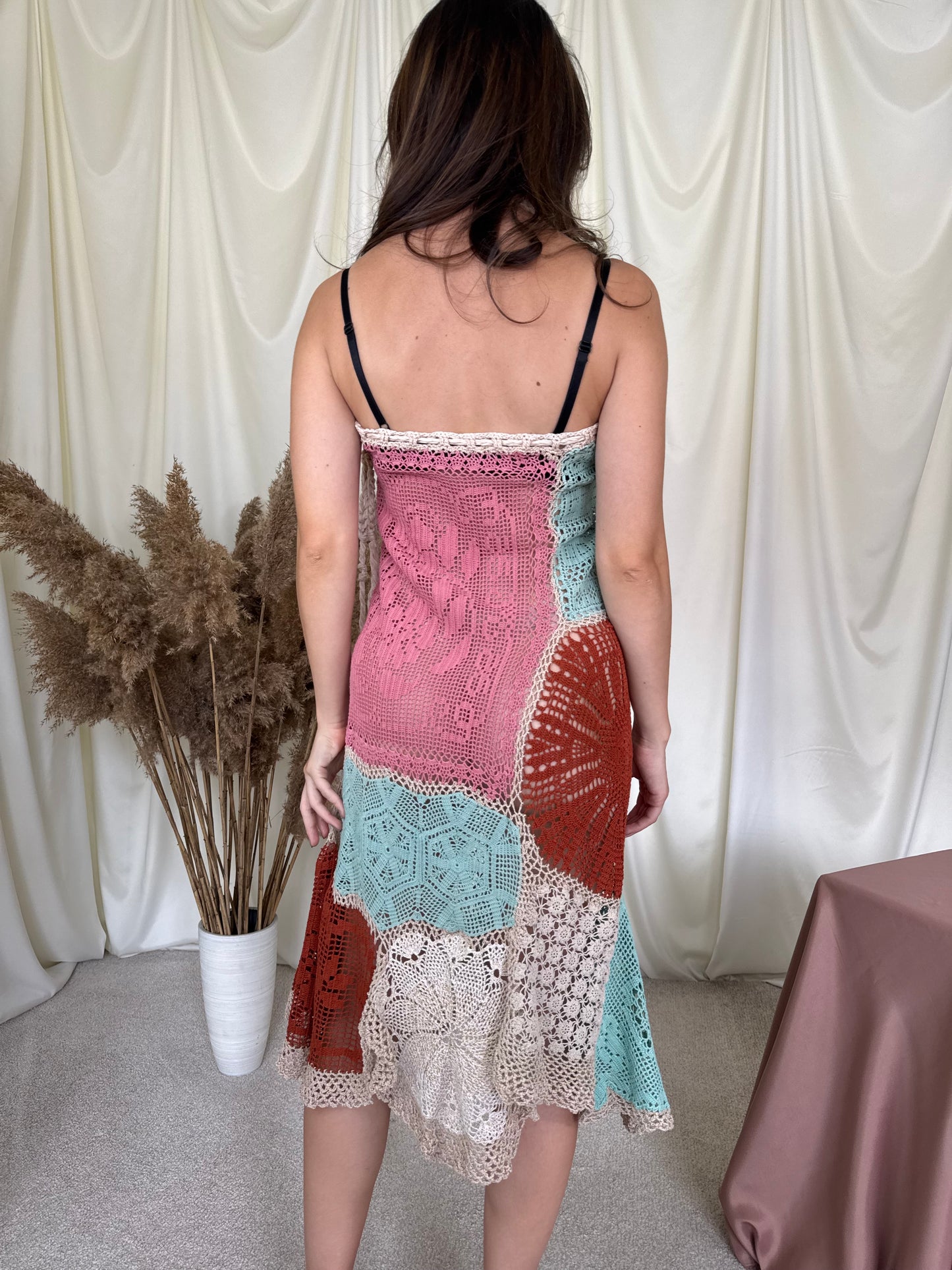 Piesă HANDMADE versatila de vară realizată manual, croset din bumbac, talie ajustabilă ( mărimea XS-M)