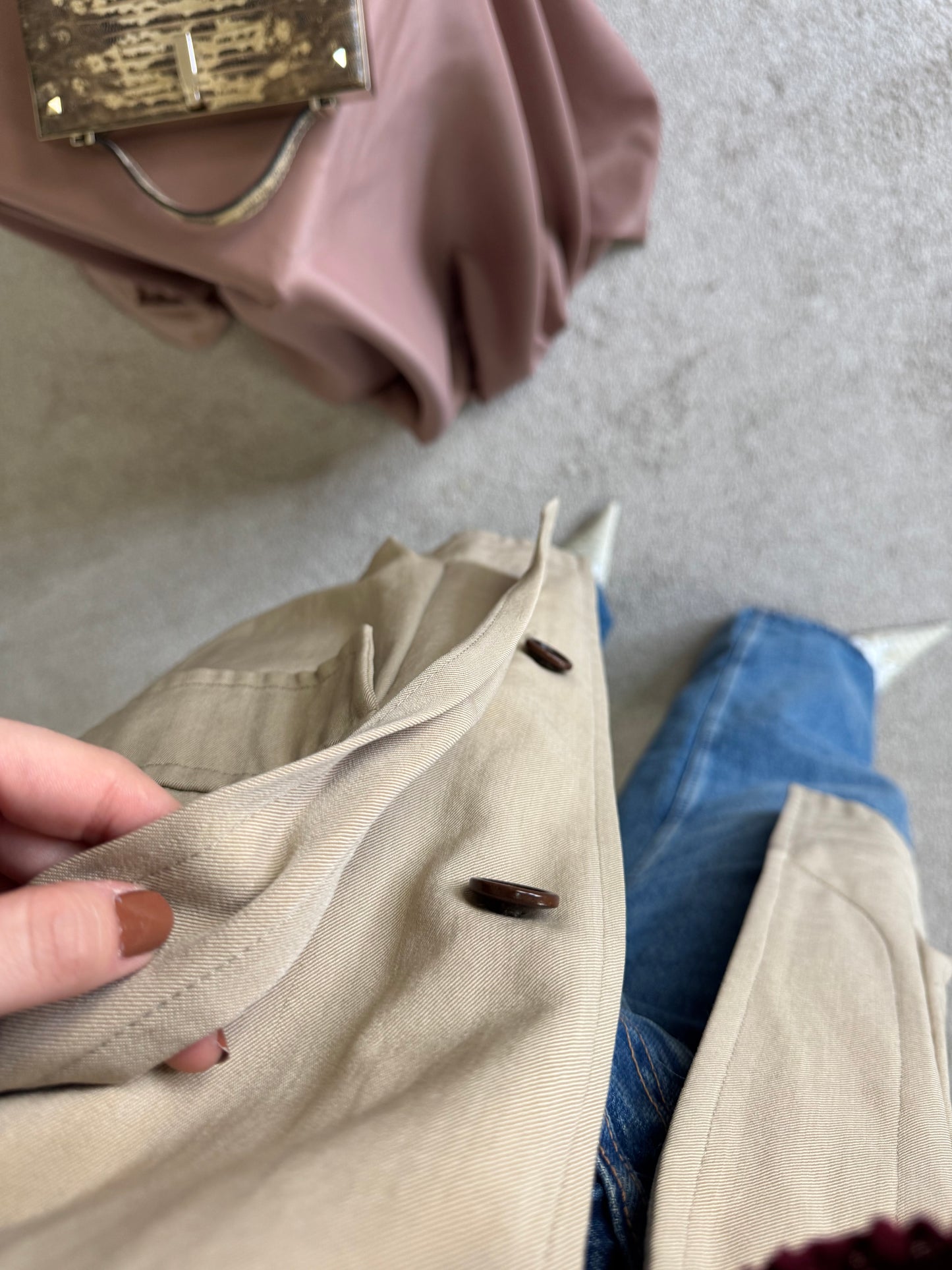 Jacheta Montedoro cu guler detașabil și cordon în talie pentru ajustare, produs căptușit
Mărimea M,