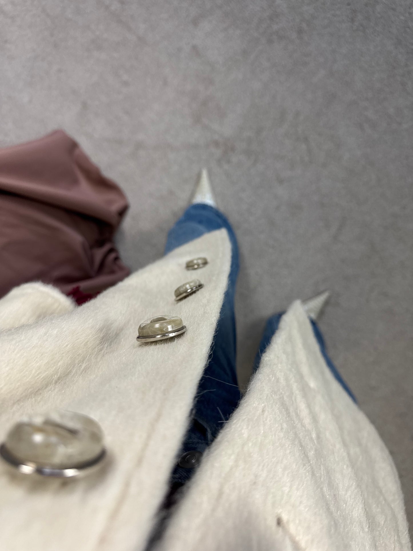 Palton vintage divin din stofă lână și mohair( mărimea M)