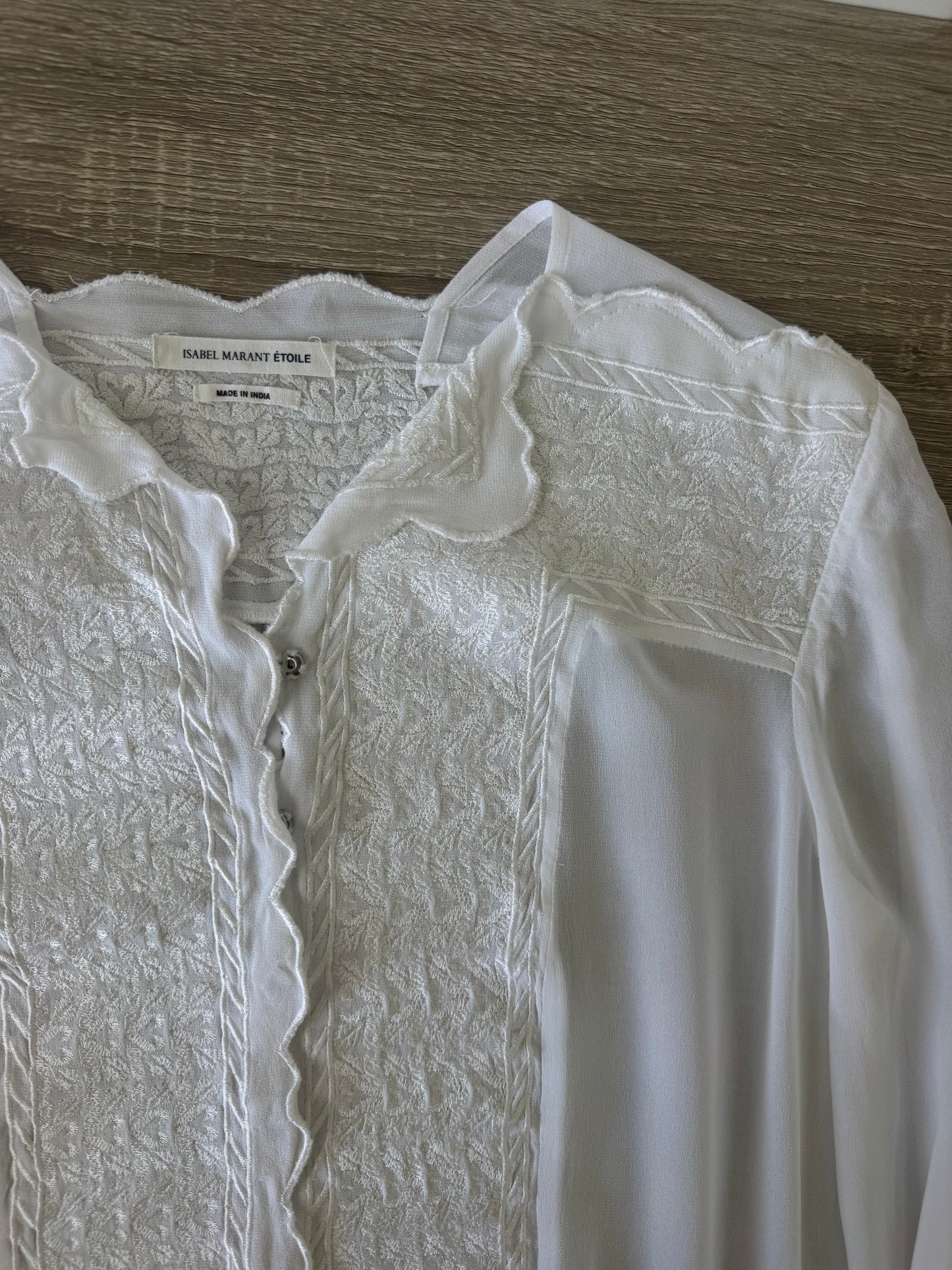 Rochie Isabel Marant cu broderie, semi transparentă- de vară ( mărimea S)