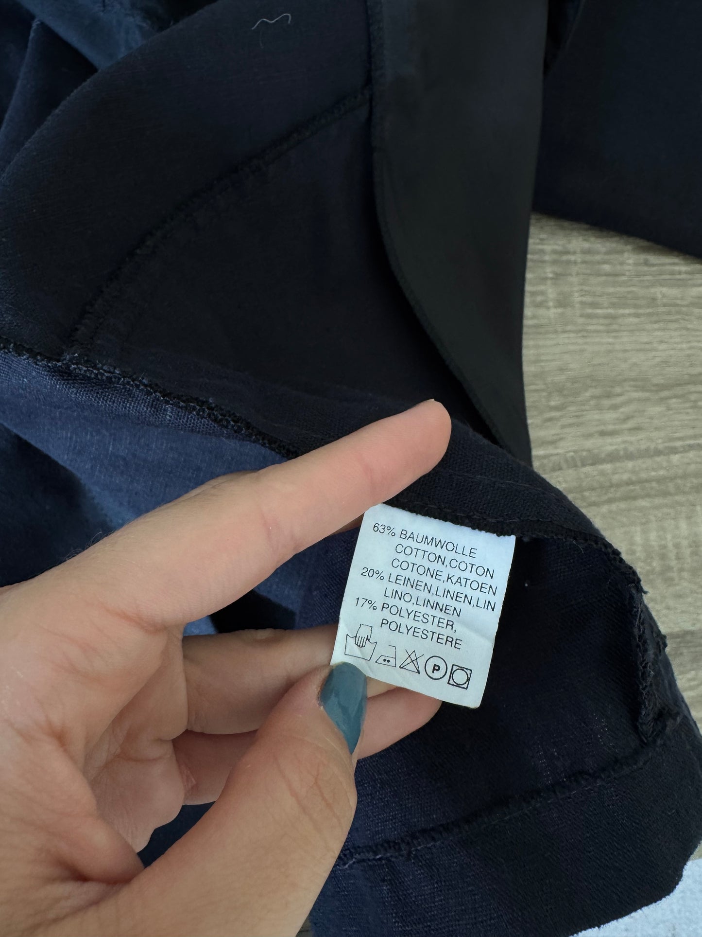 Sacou premium MADELEINE din bumbac și in cu aplicații superbe ( mărimea M/L)