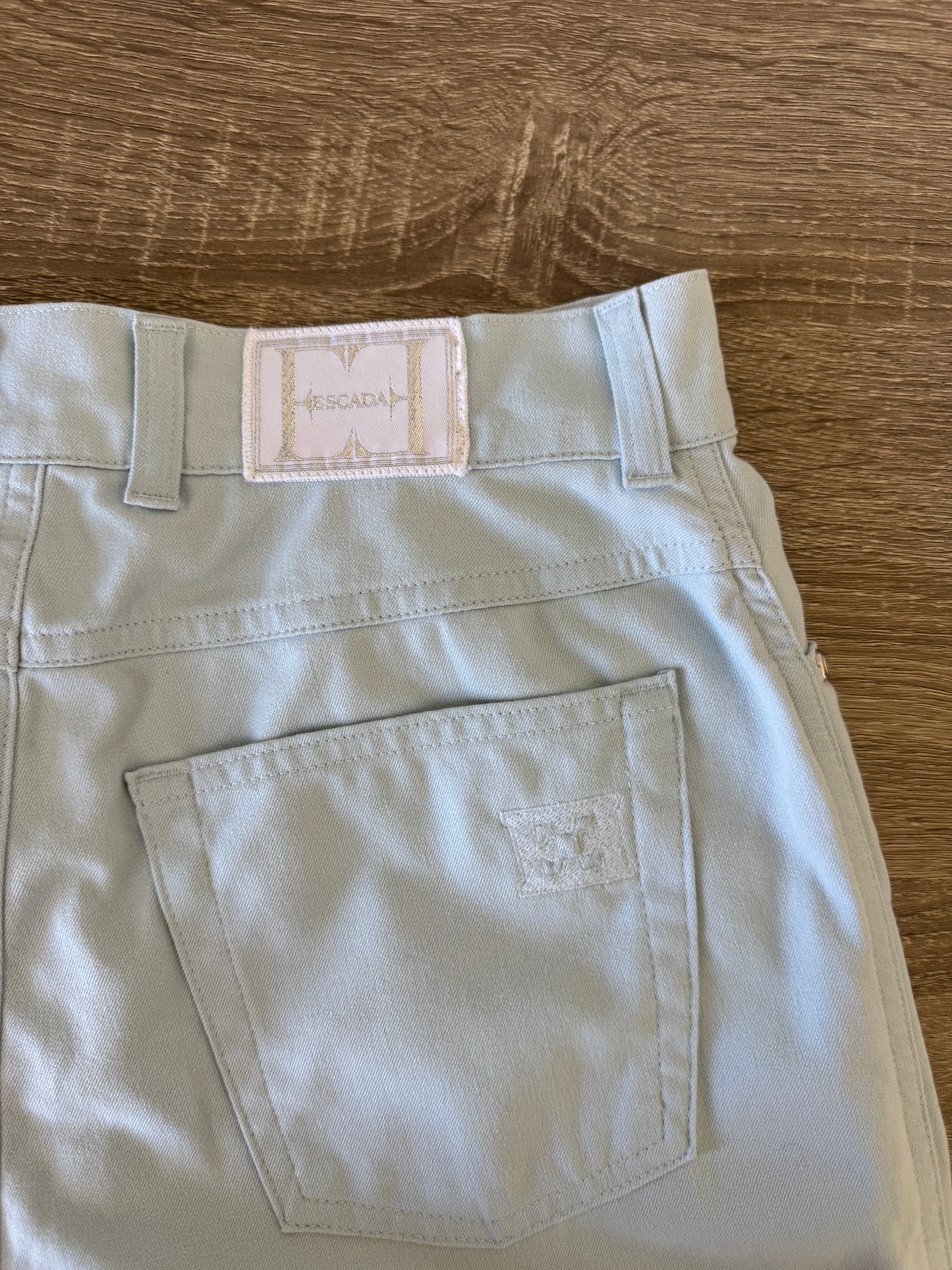 Pantalon Escada din bumbac cu talie super înaltă ( mărimea M-L)