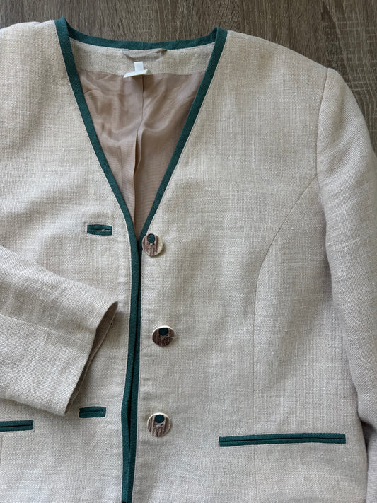 Sacou vintage din 100% in cu structură
(Mărimea 40/M-L)