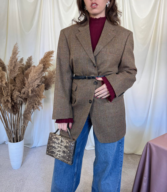 (BACK IN STOCK) Sacou vintage din 100% lână ZEGNA, mărimea L