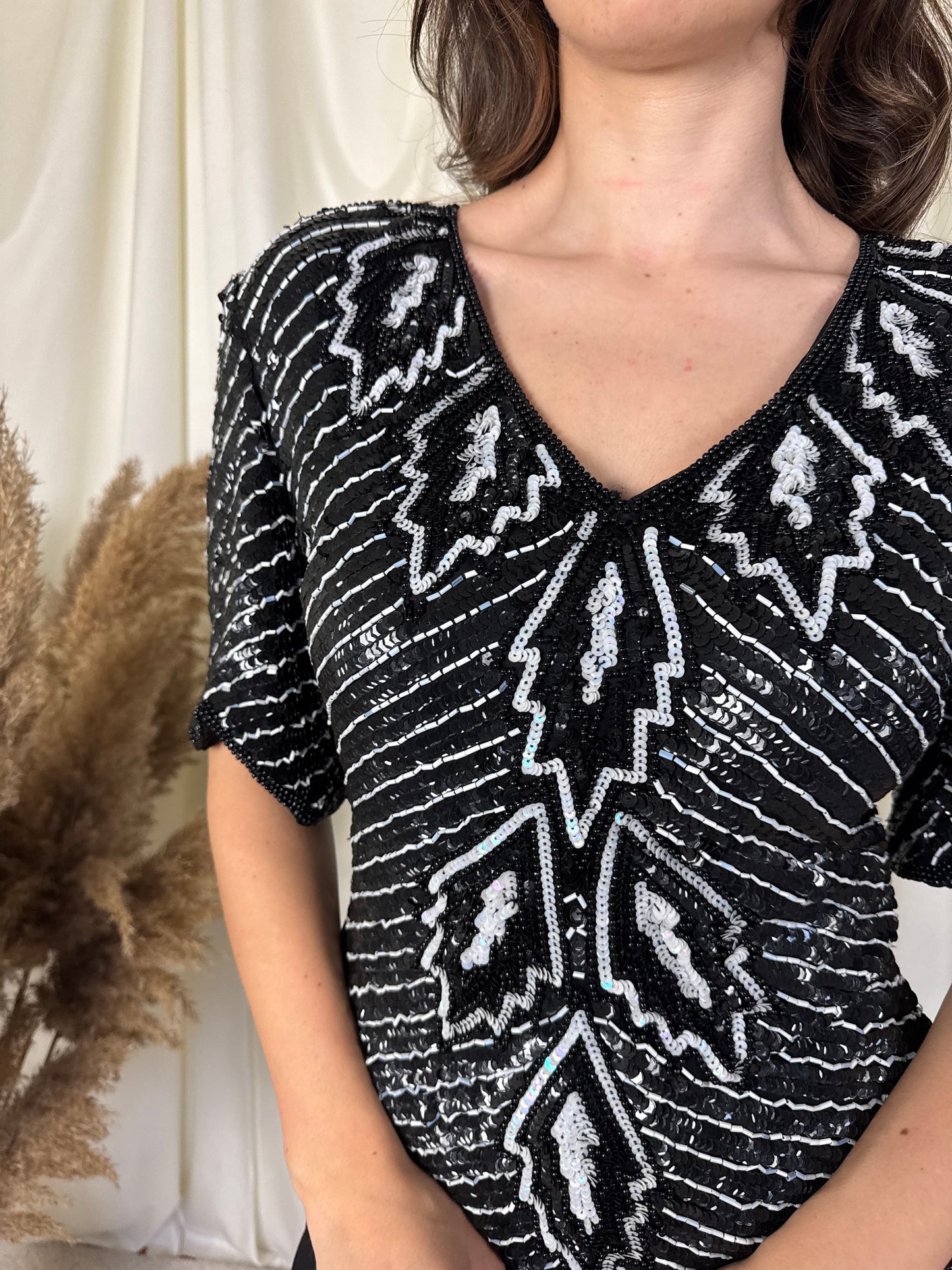 Piesa vintage din mătase naturală( mărimea S)