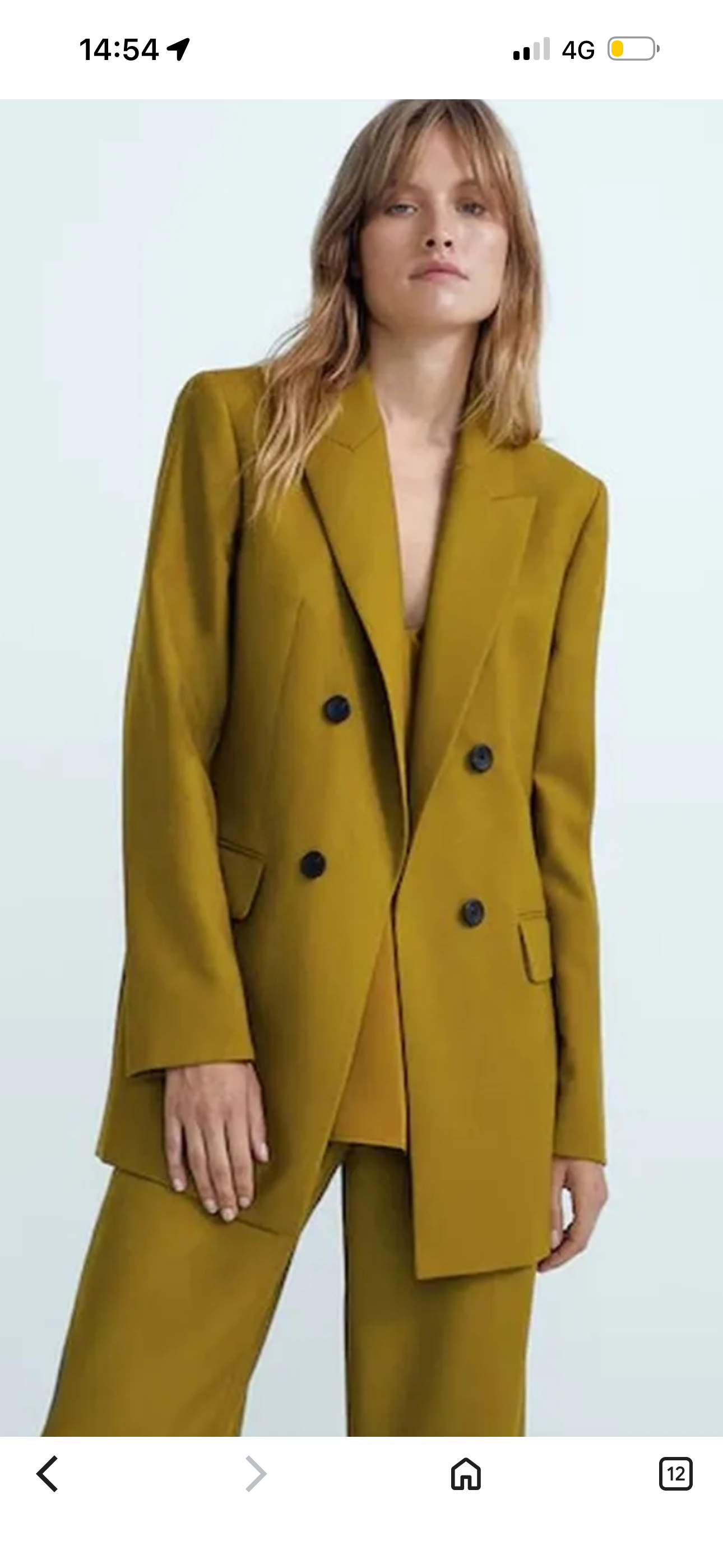 Sacou Massimo din stofă fină 100% lână, mărimea 34/XS