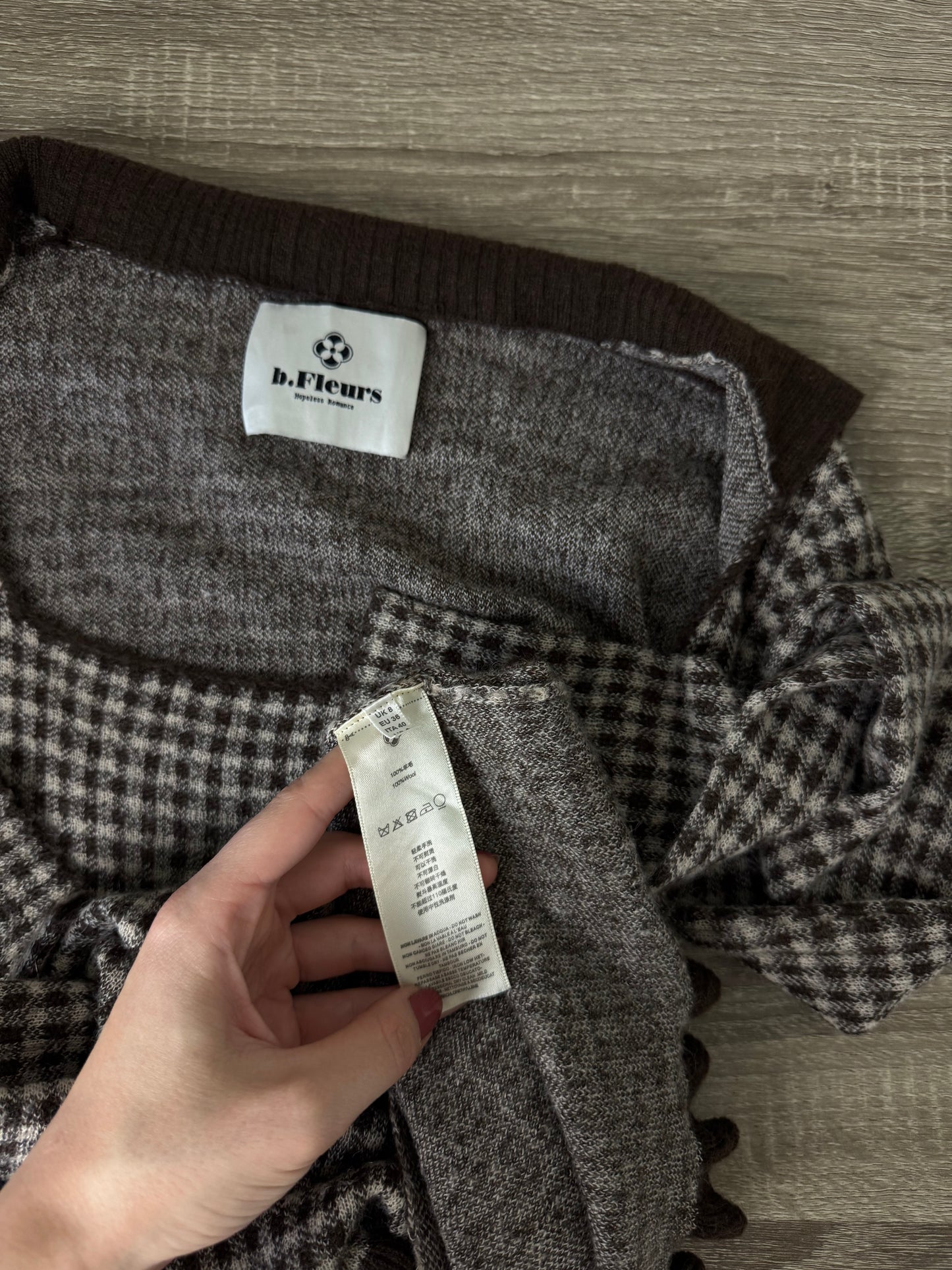 Rochie 100% lână moale, mărime xs/s