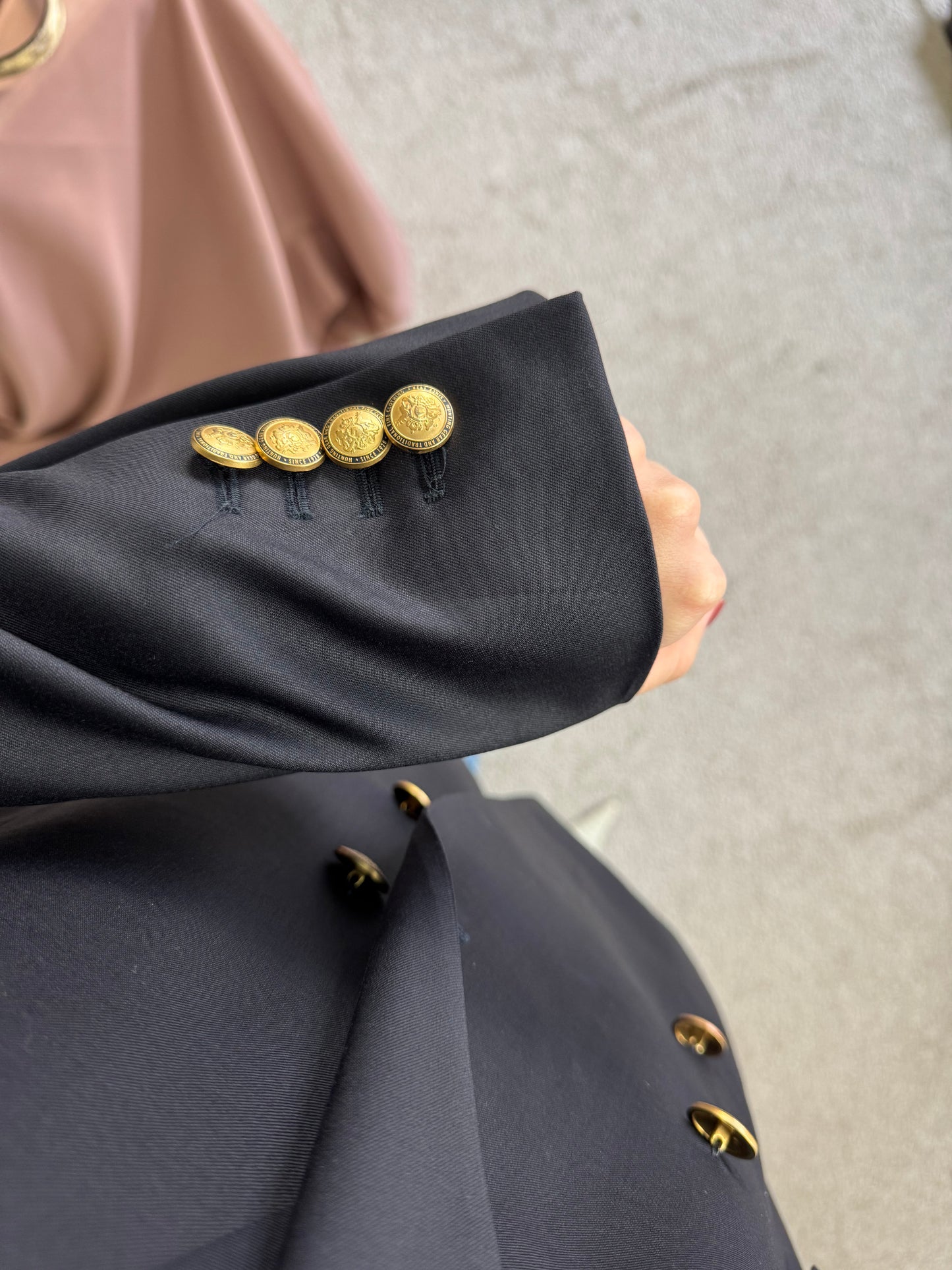 Sacou vintage dintr-o stofă extrem de fină 100% lână, (mărimea XL)