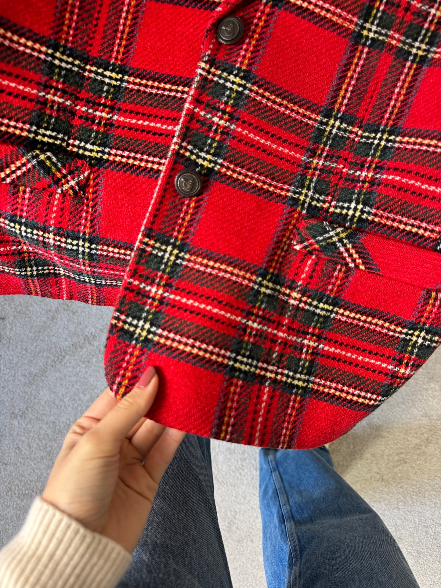 Sacou vintage superb din stofă 100%