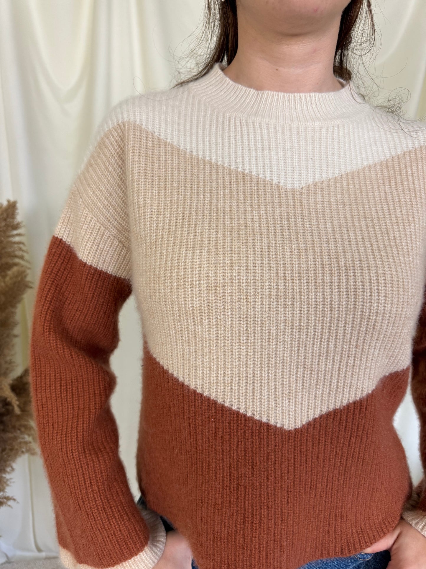 Pulover gros din cașmir și lana ( mărimea S)