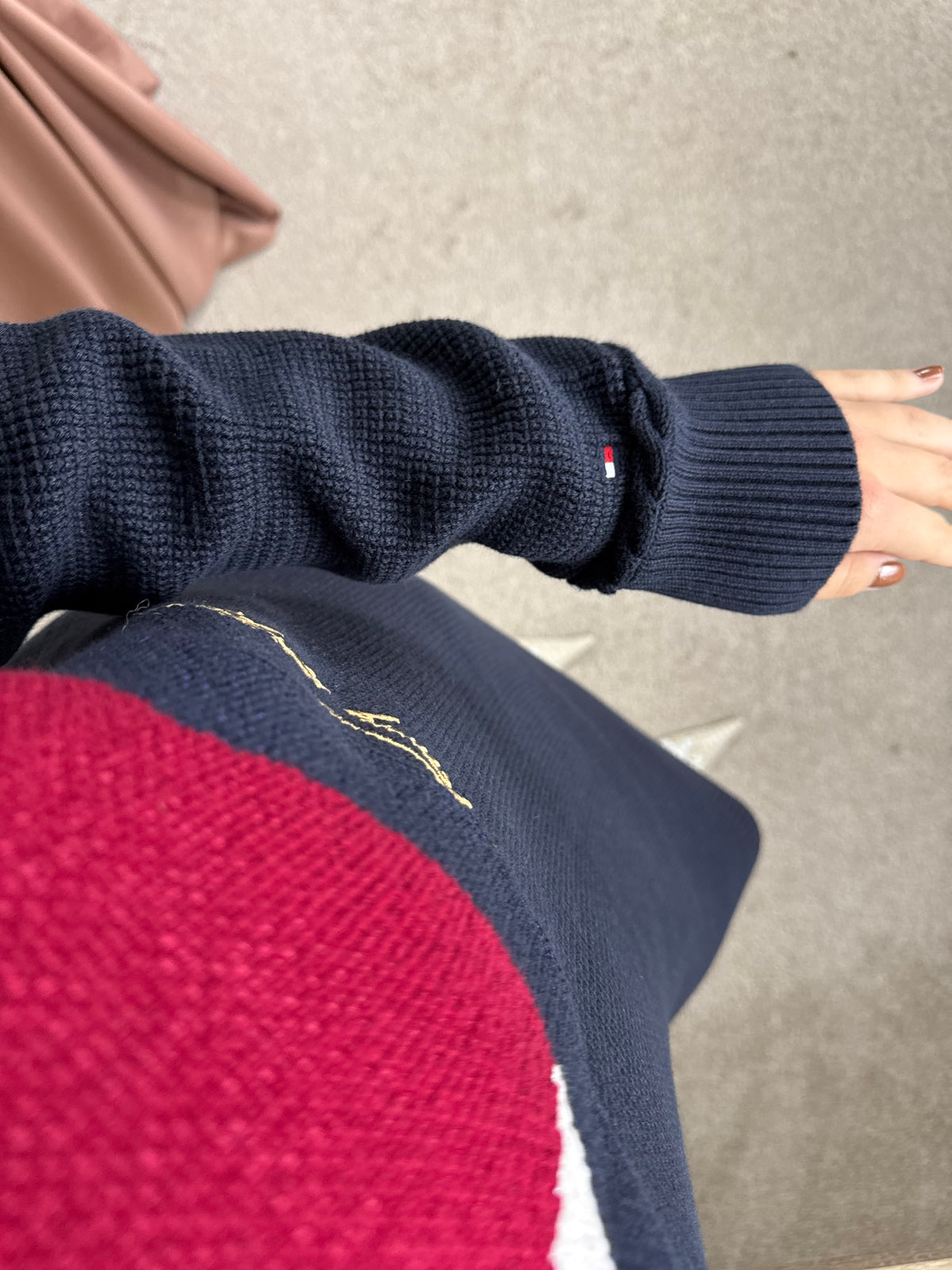 Rochie TOMMY HILFIGER din tricot de 100% bumbac ( mărimea S/M)