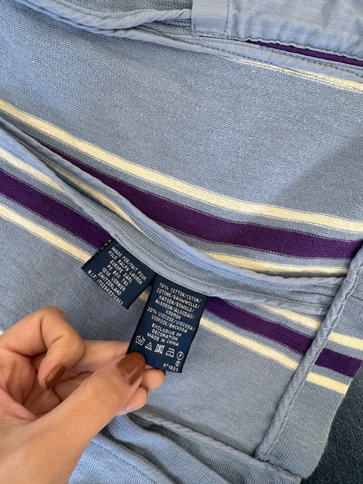Sacou tip jerse RALPH LAUREN din bumbac și vascoza ( mărimea XS- S)