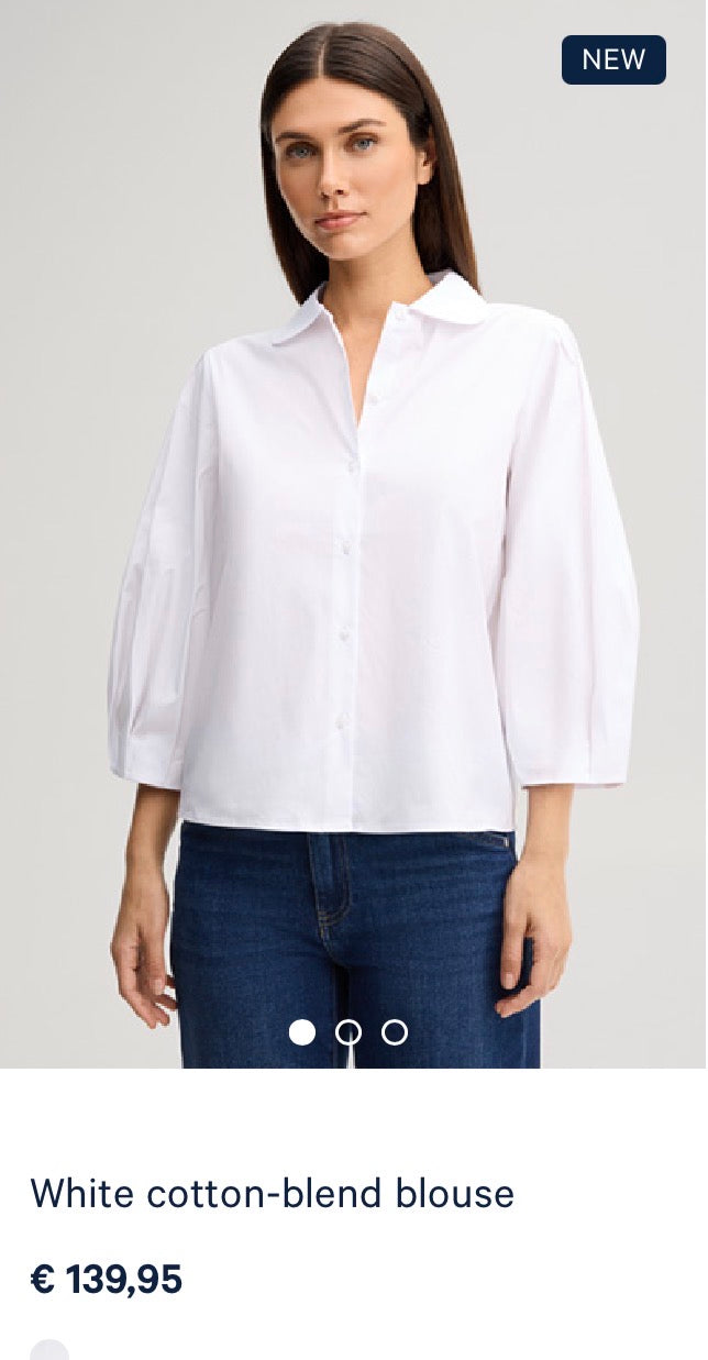 Cămașă Joop din 100% bumbac, cu fermoar metalic, produs nou ( mărimea L/ L-XL)
