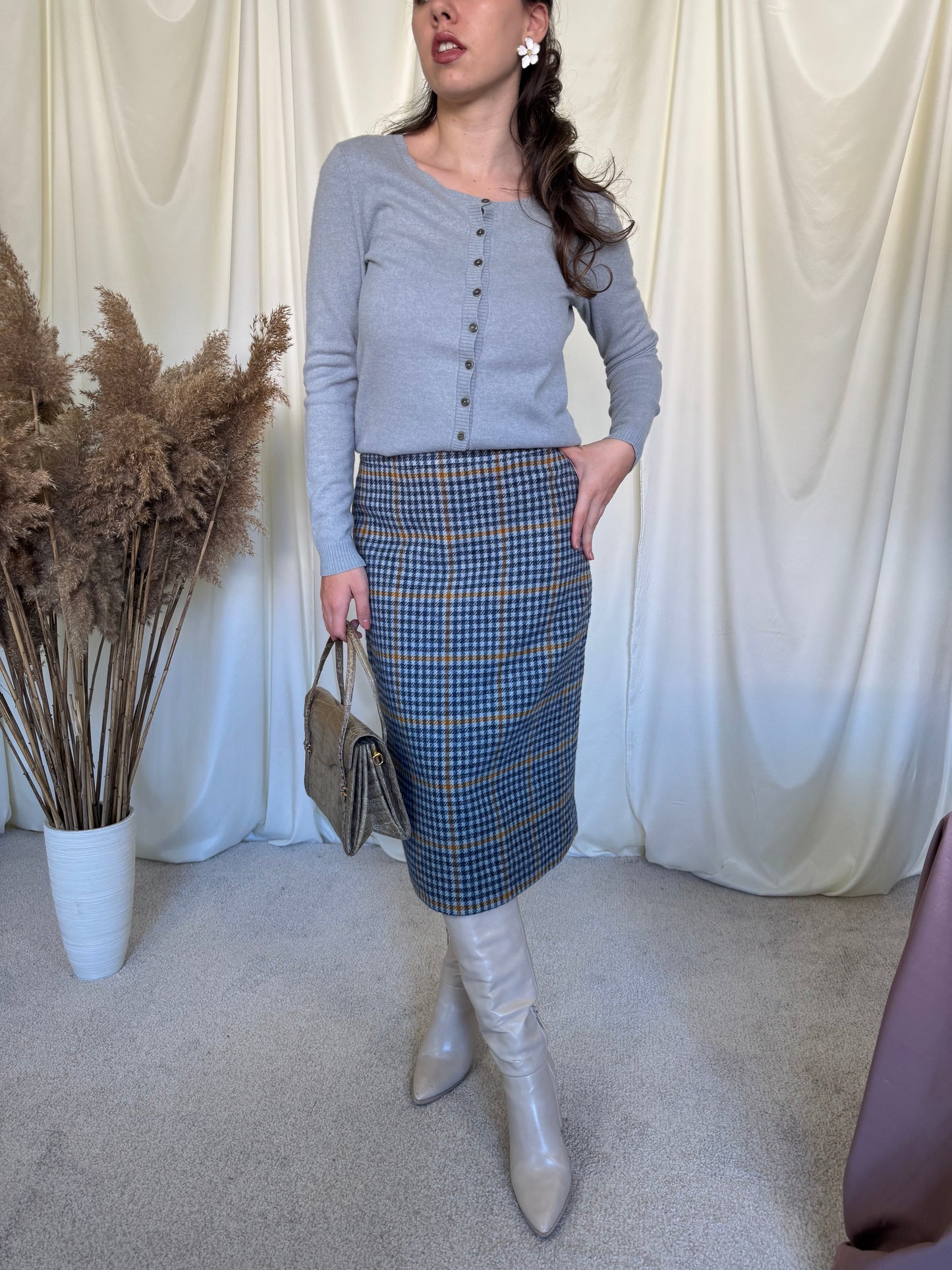 FUSTA BURBERRY 100% lână( mărimea S)