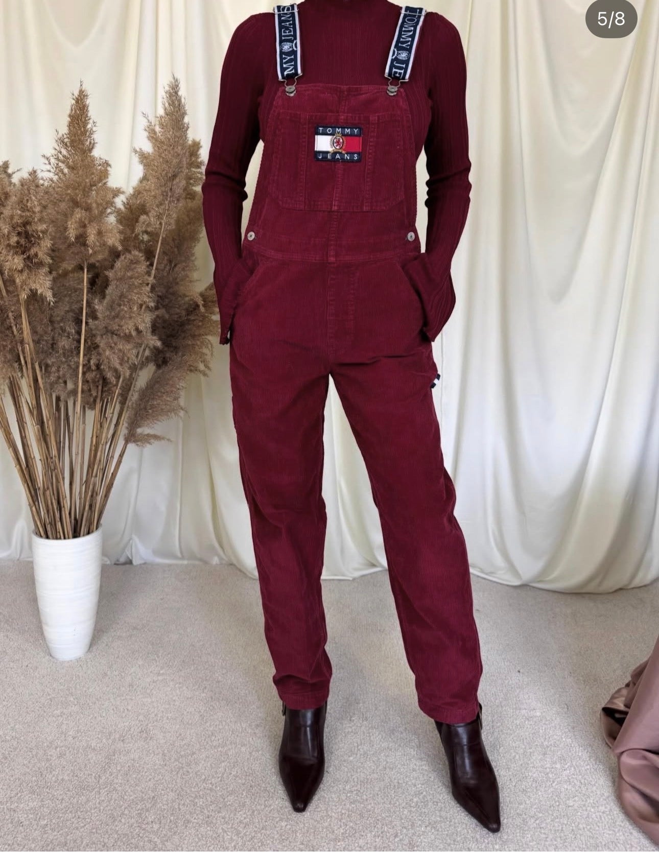 Salopetă TOMMY din catifea de bumbac