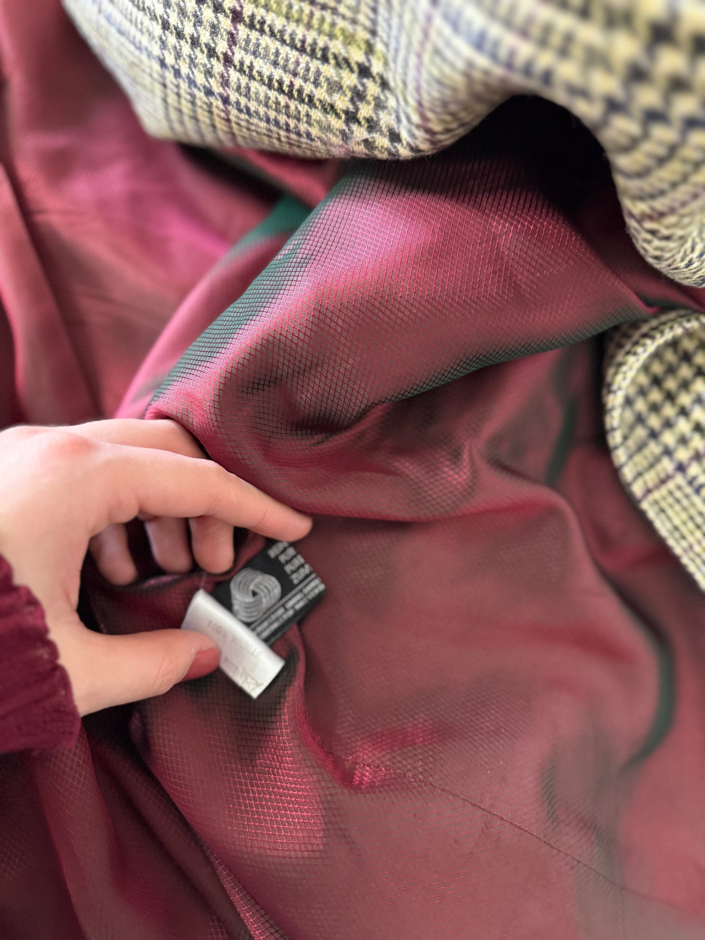 Sacou lung tip palton din stofă moale 100% lână ( XL)