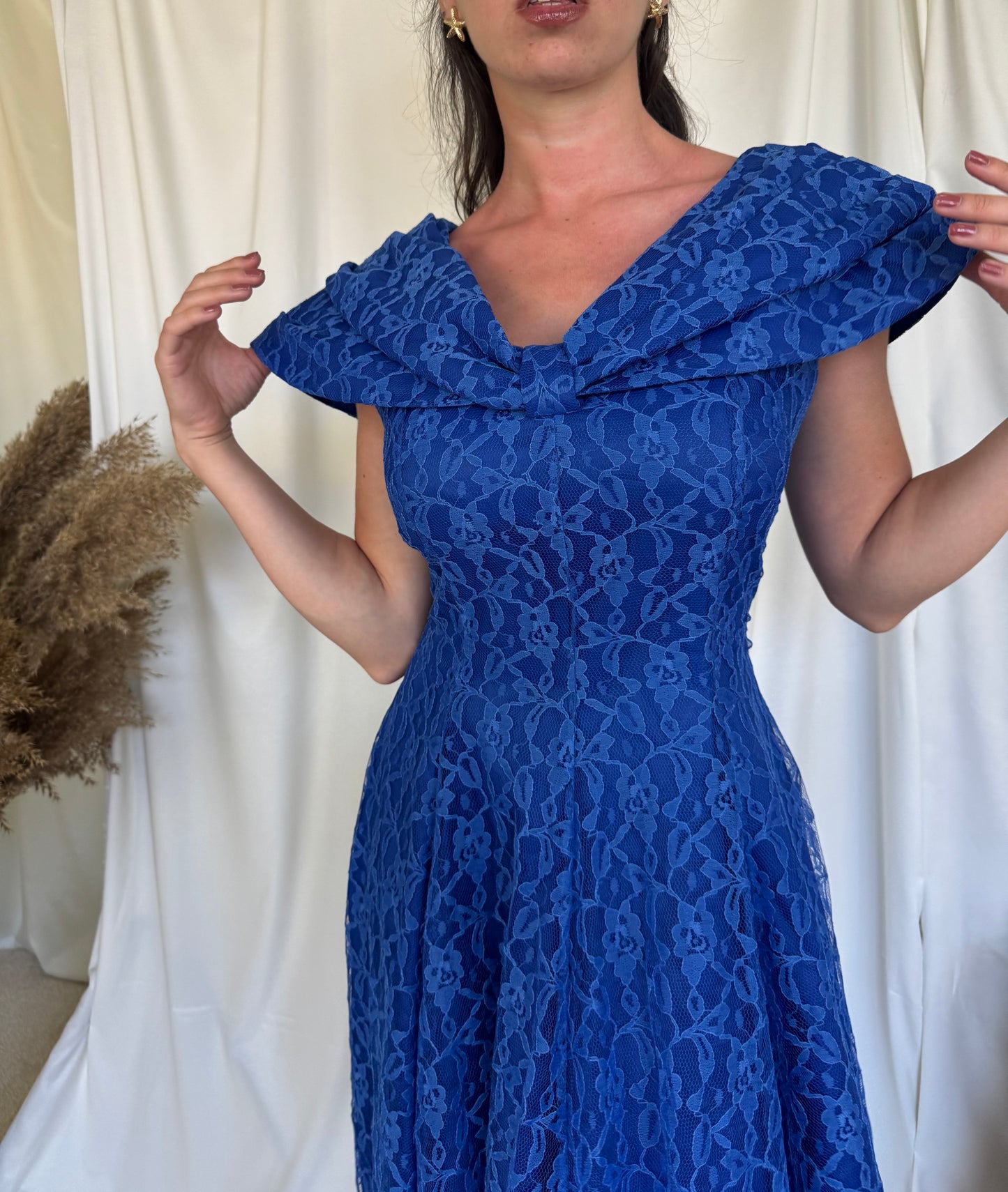 Rochie vintage ampla din dantela (S-M)