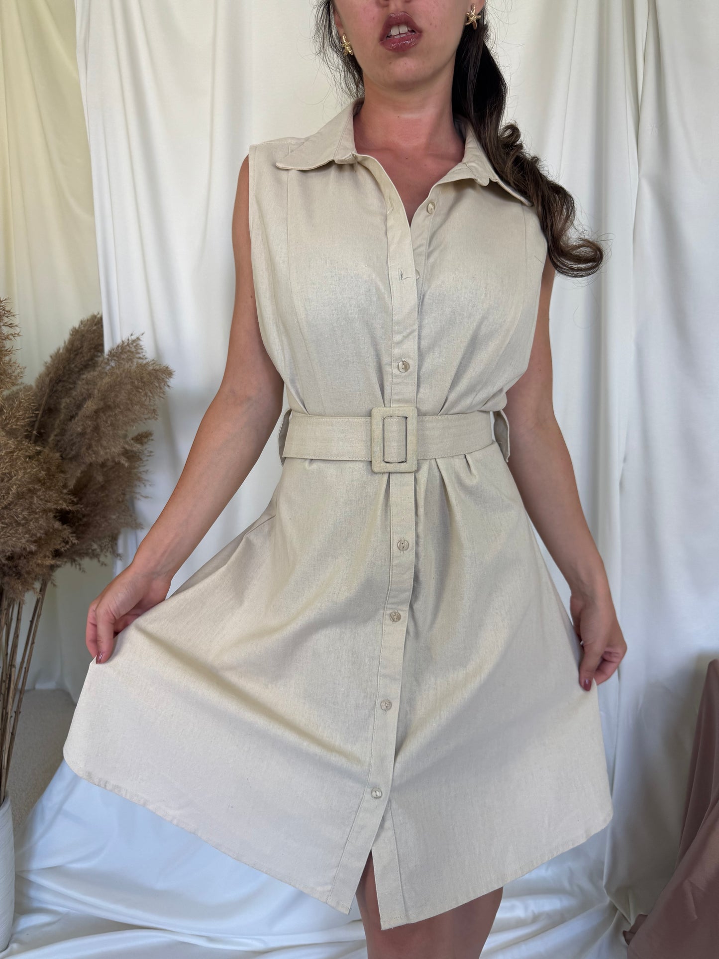 Rochie vintage din in (M-L)