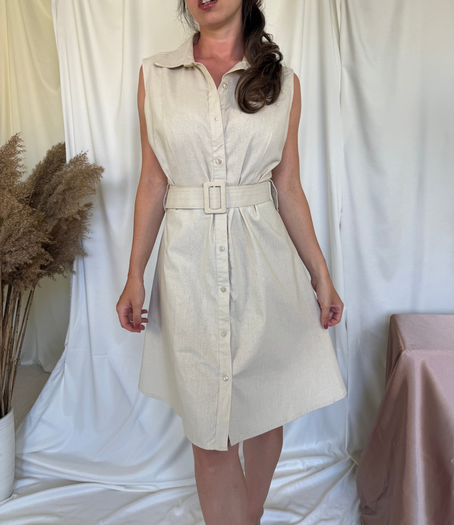Rochie vintage din in (M-L)