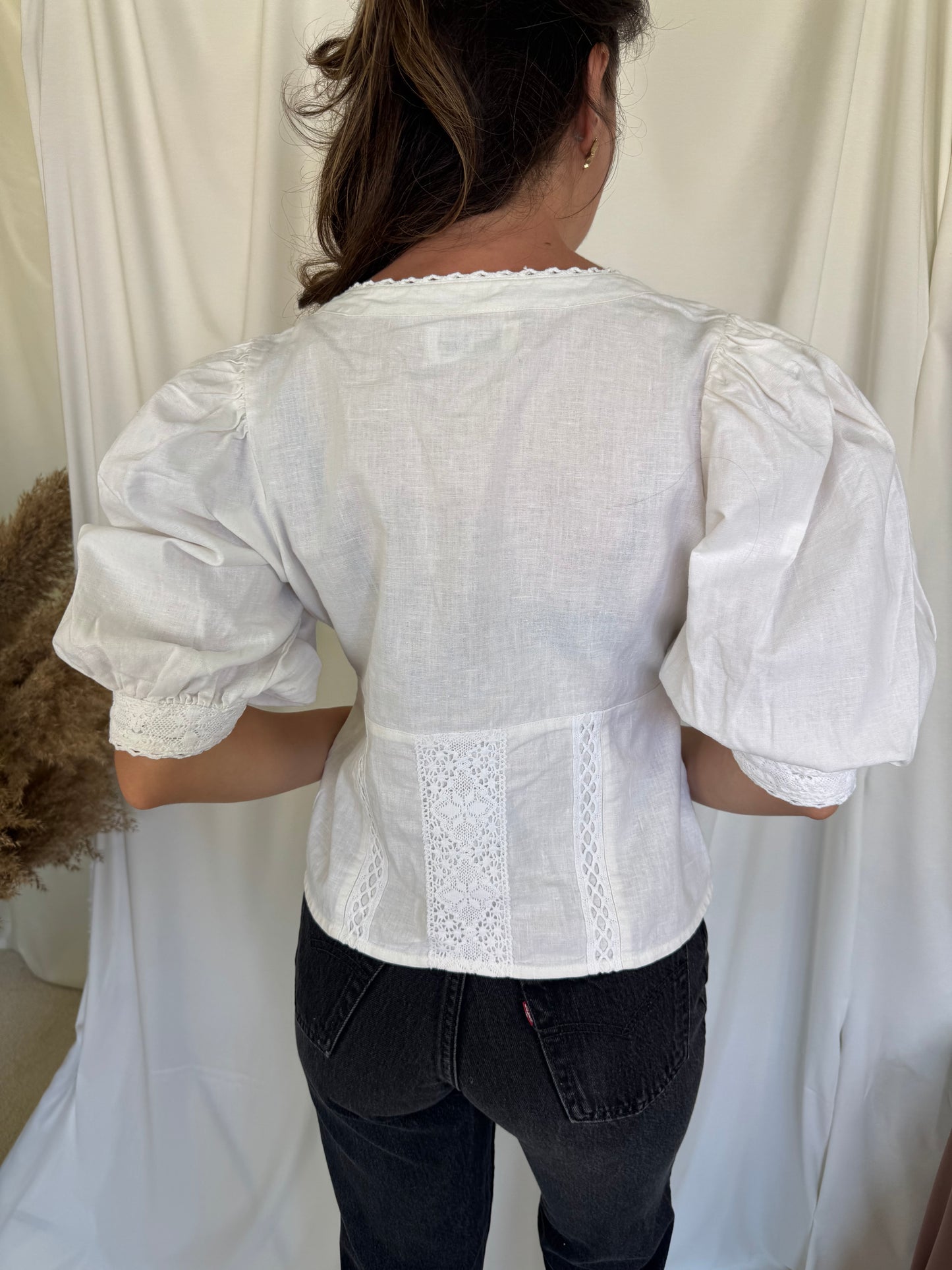 Camasa vintage cu broderie (M)