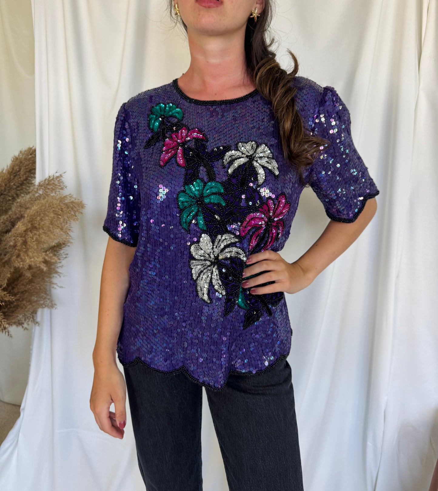Piesa vintage din matase naturala (M)