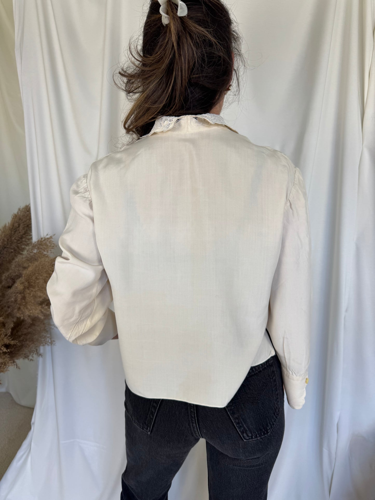 Camasa vintage cu broderie ( M)