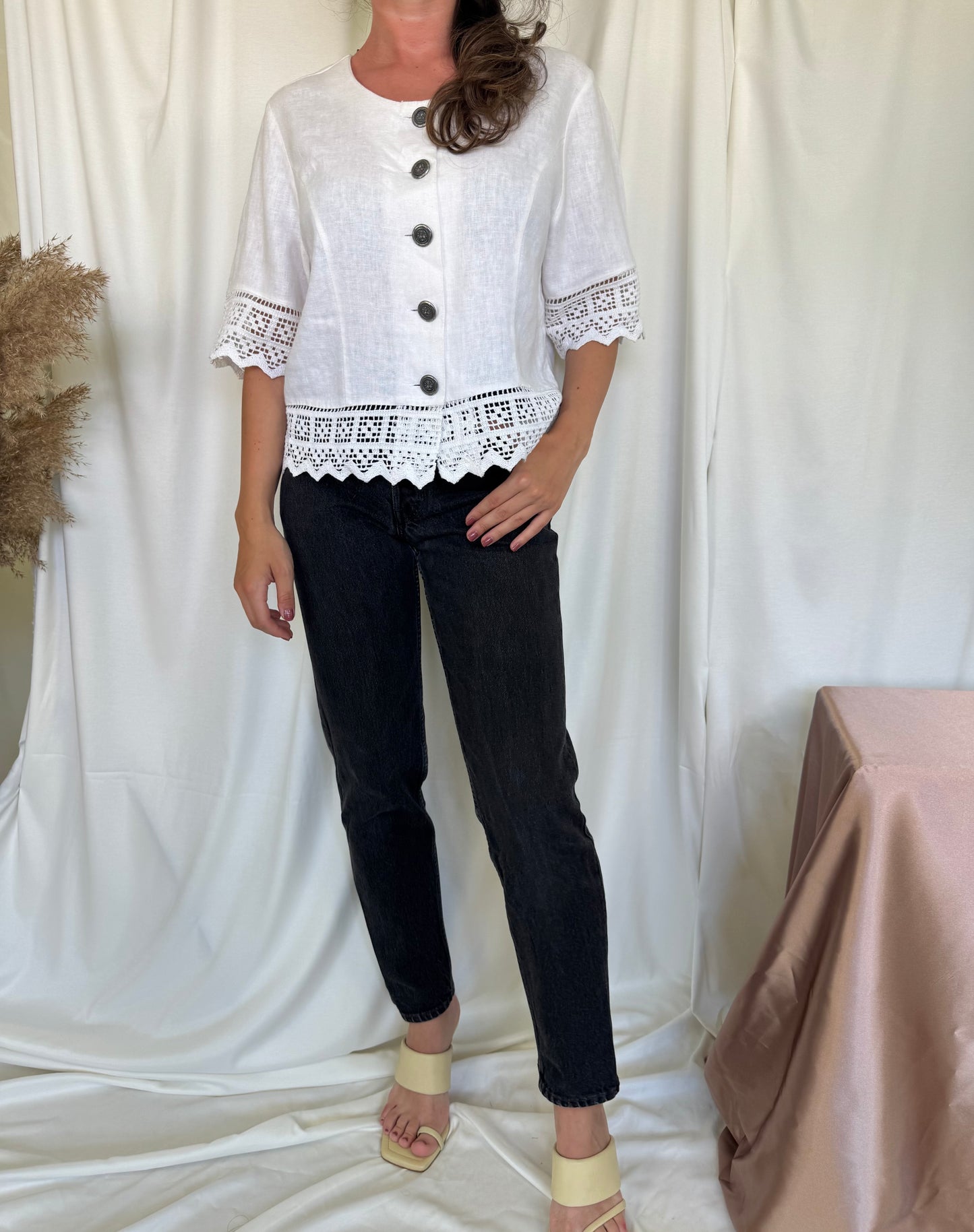 Camasa vintage cu broderie (L)