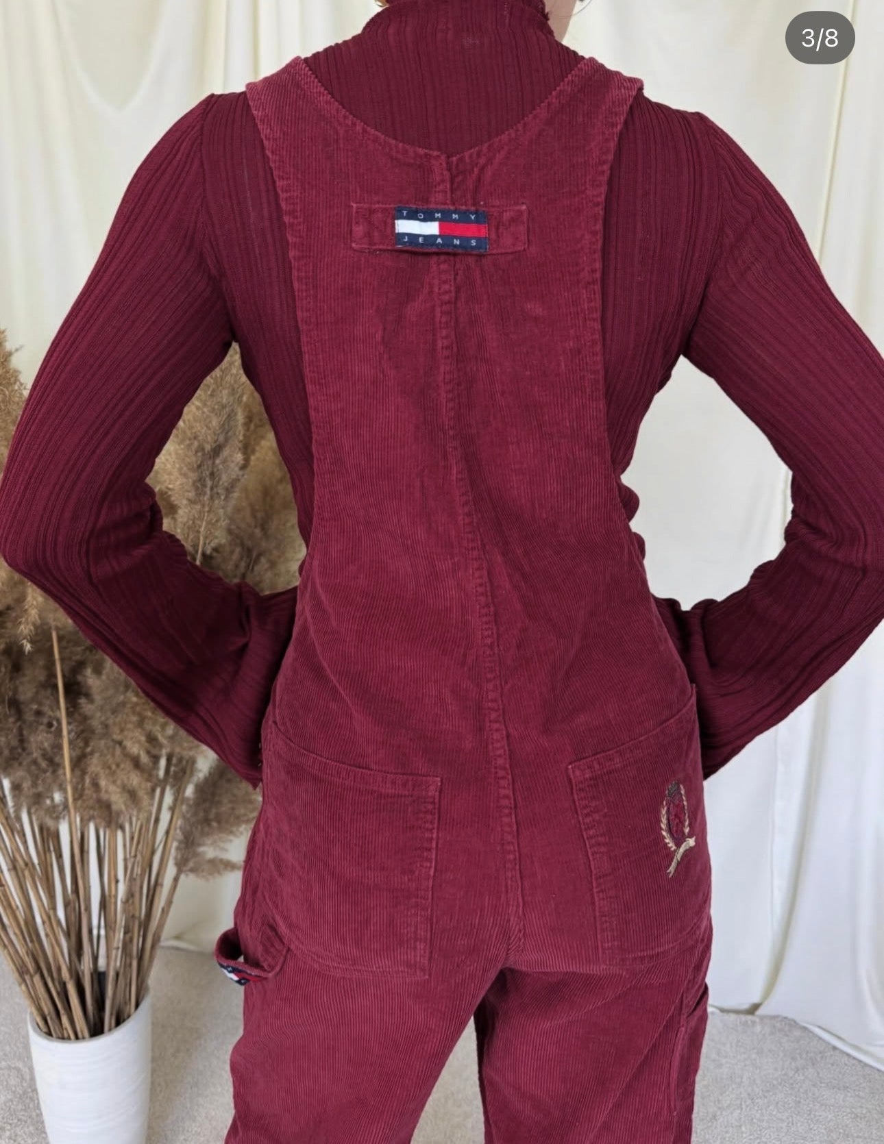 Salopetă TOMMY din catifea de bumbac