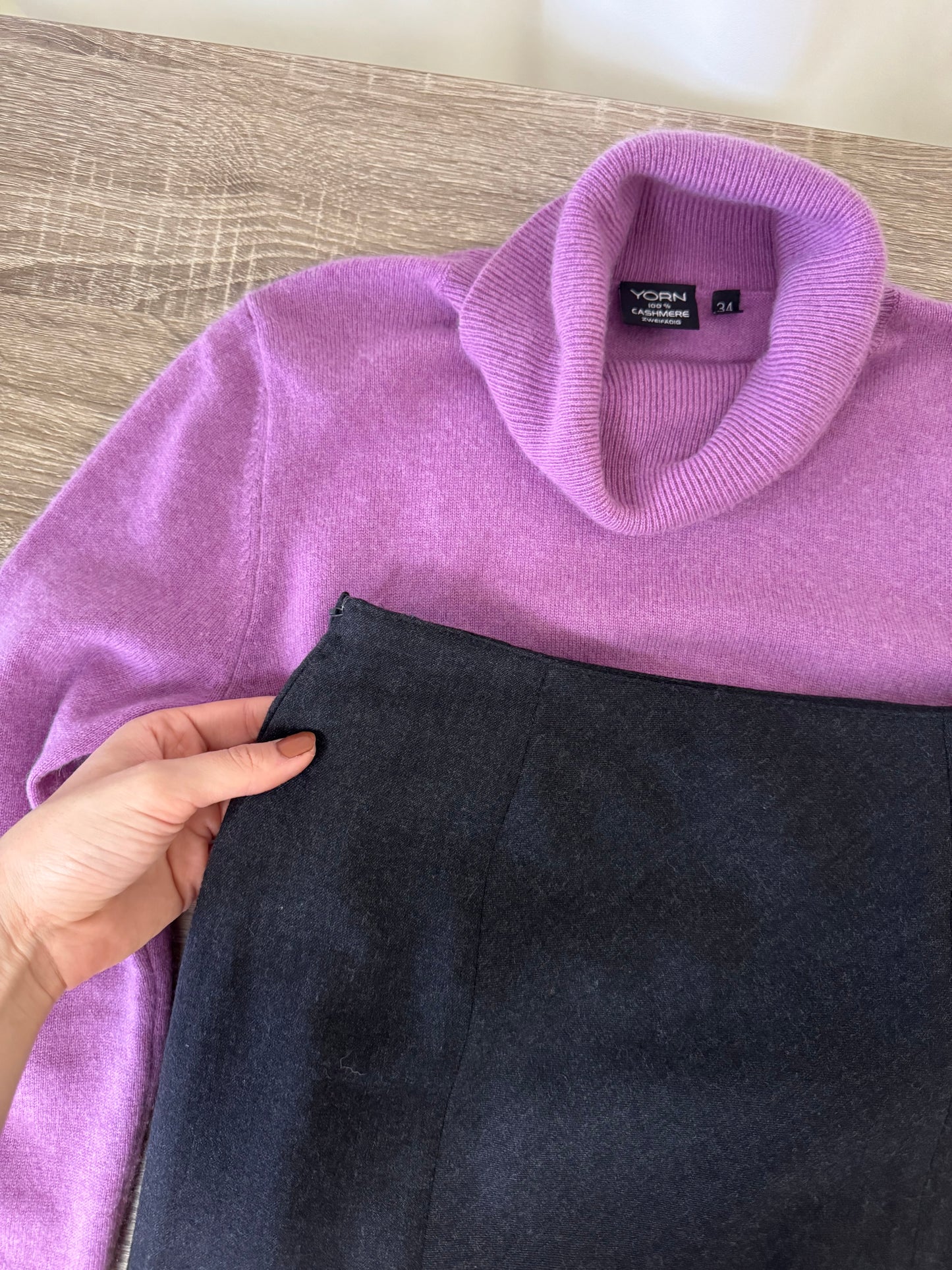 Set din lână și cașmir( 34/XS)