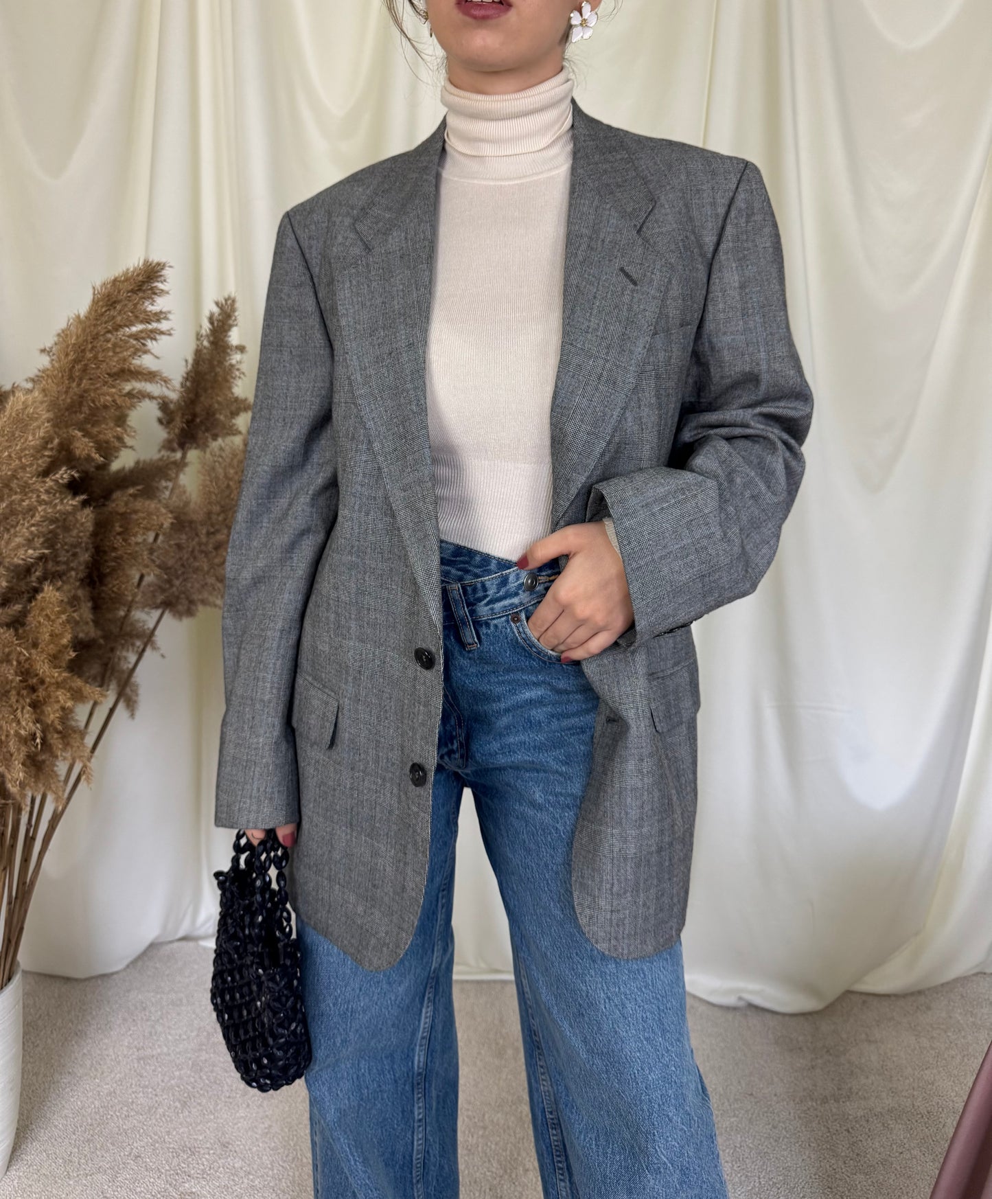 Sacou premium BURBERRY DIN LANA( mărimea L)