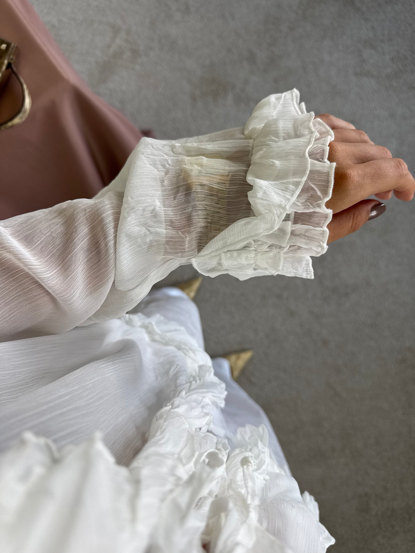 Cămașă MADELEINE semi transparentă 
(Mărimea L/XL)