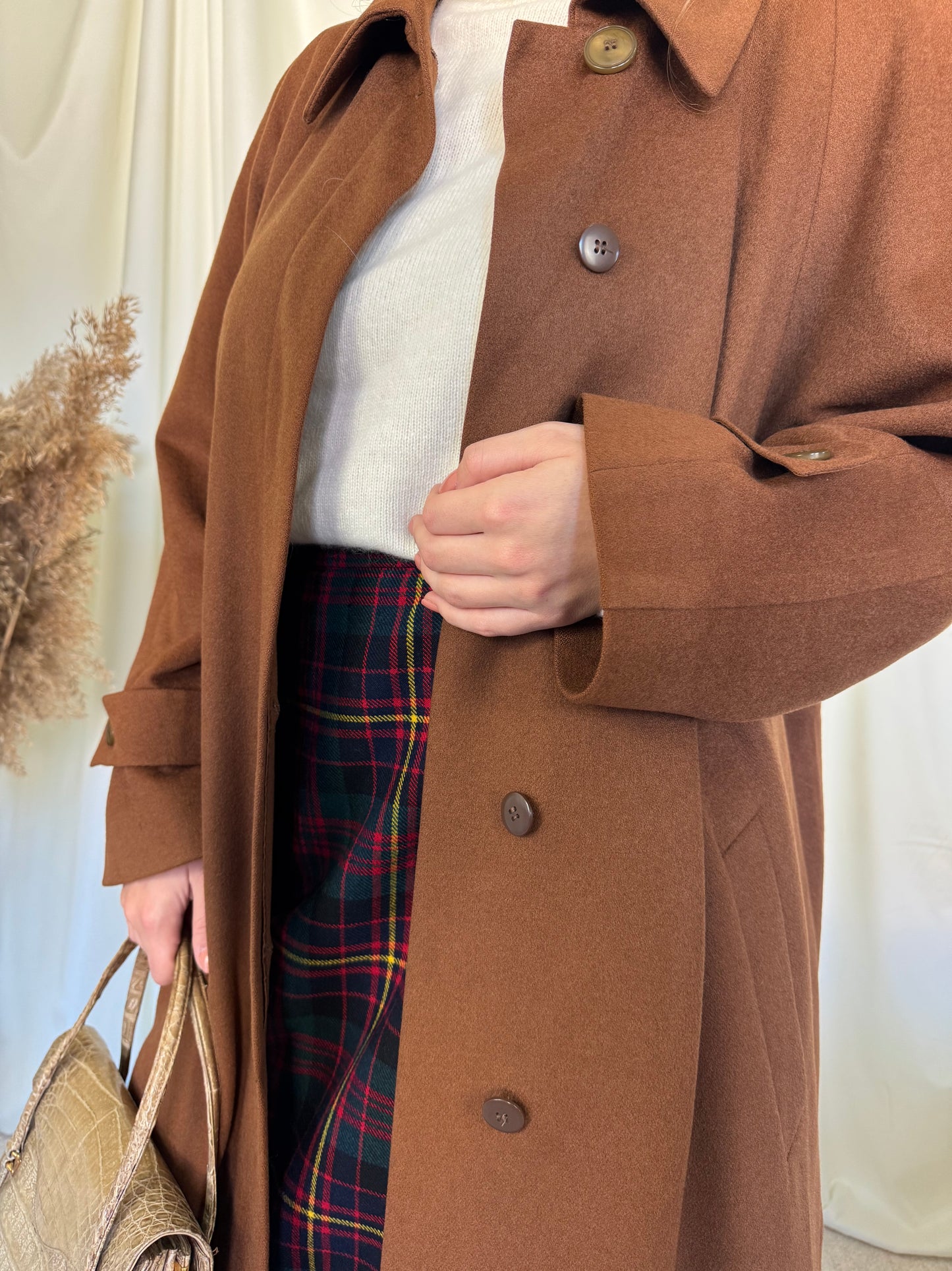 Palton vintage de lux din 100% cașmir( mărimea L)