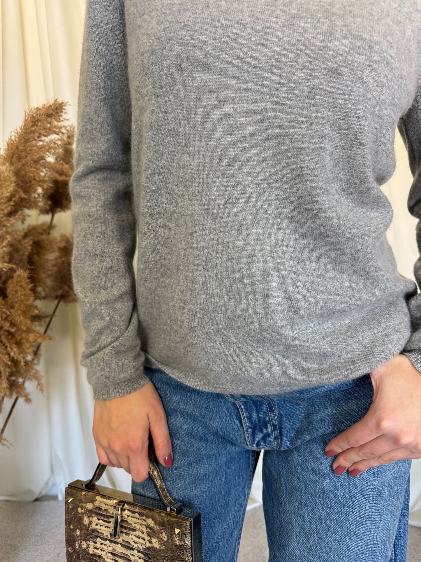 Pulover pe gât 100% cașmir