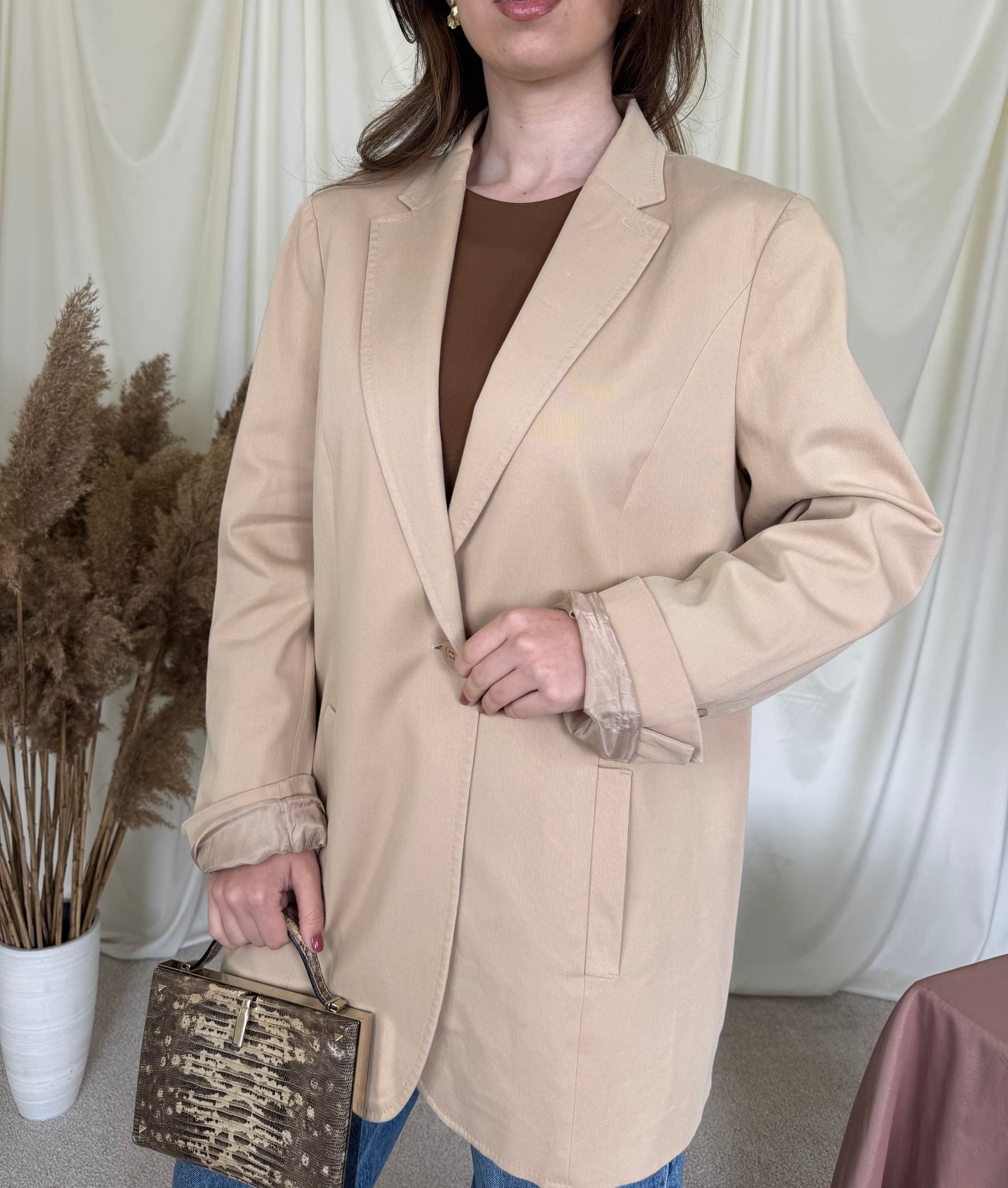 Sacou nude ESCADA din bumbac
(Mărimea L/XL)