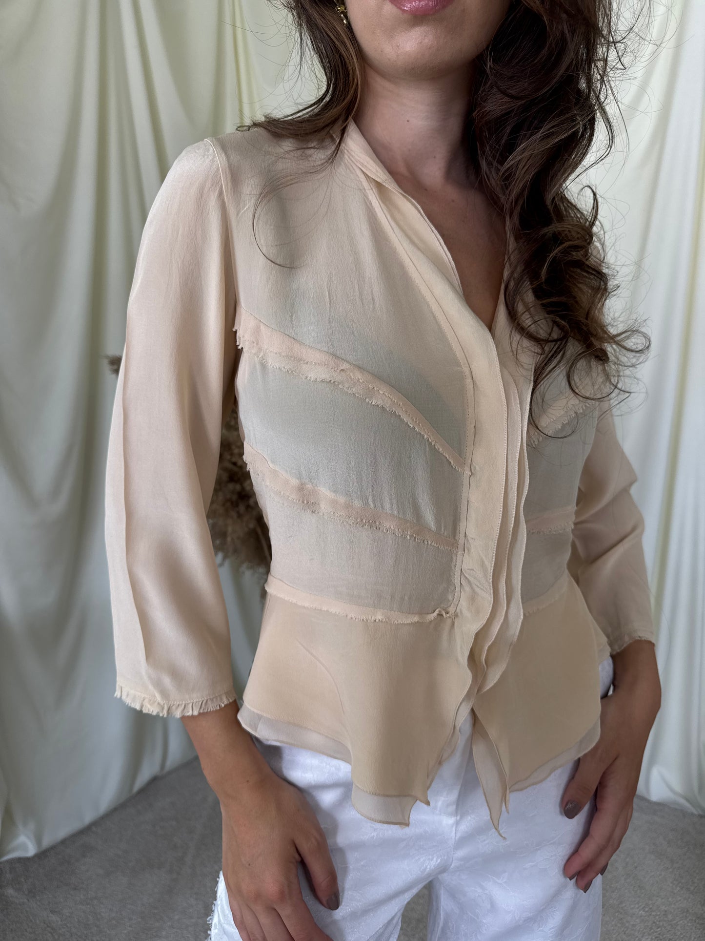 Cămașă Max Mara din mătase pură, extrem de finuță și elegantă ( mărimea S)