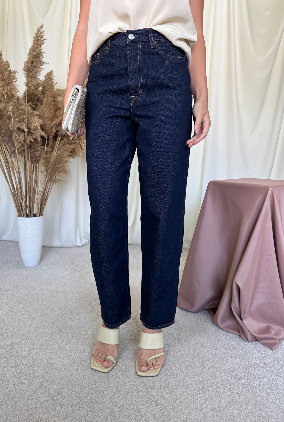 Blugi COS din bumbac, high rise & ankle length ( marimea 26/S)