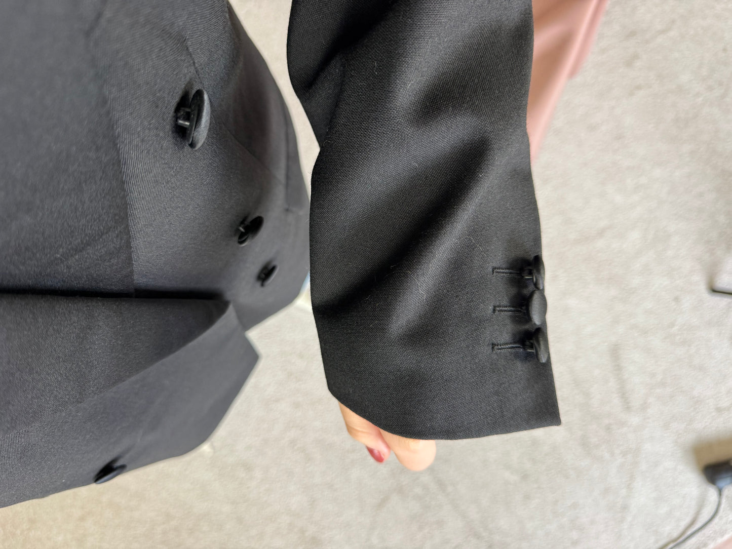 (BACK IN STOCK) Sacou vintage de brand PierreCardine, stofă superbă din 100% lână, (mărimea L/XL)