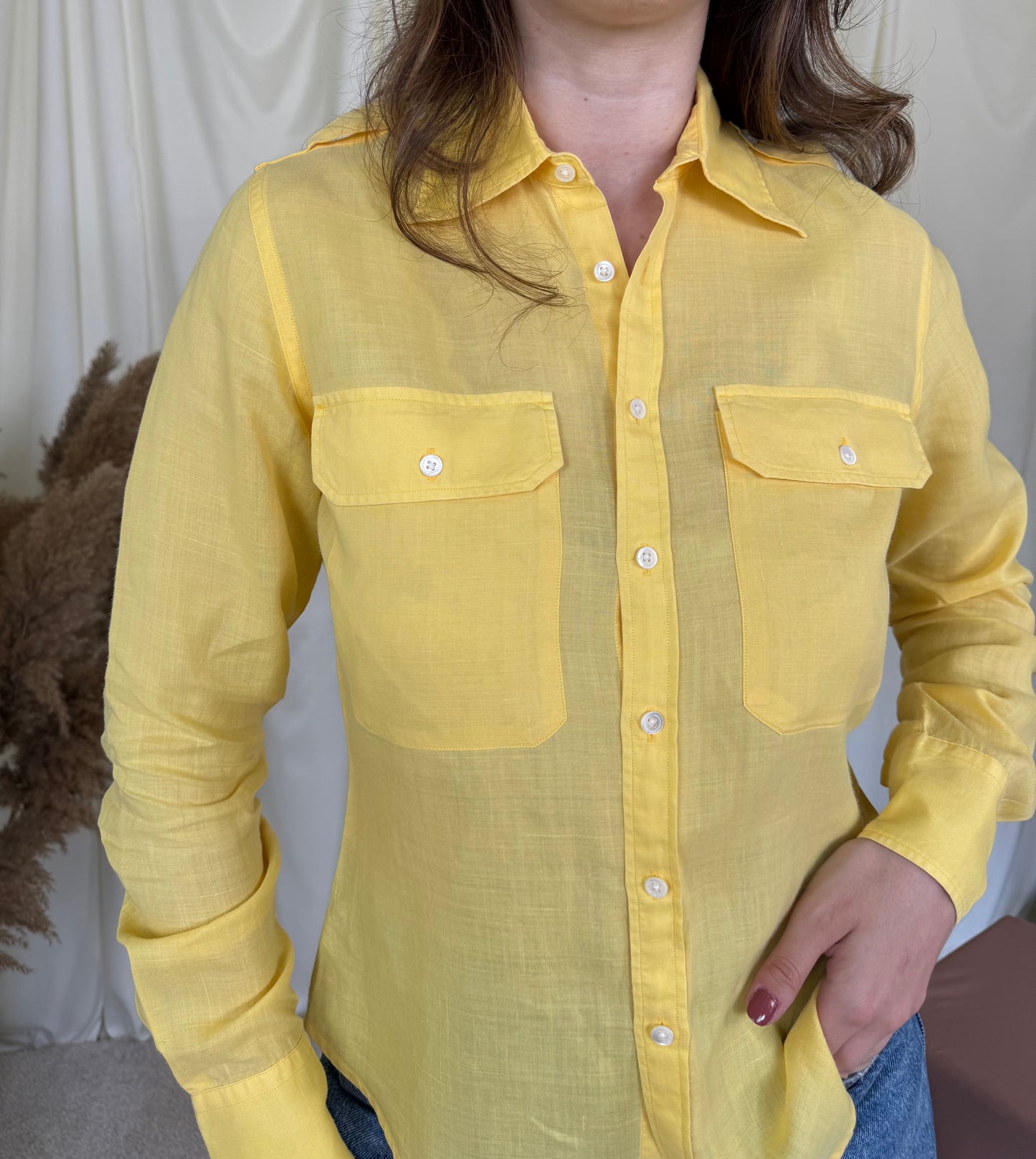 Cămașă din 100% Vascoza RALPH LAUREN, fit lejer 
(Mărimea S)