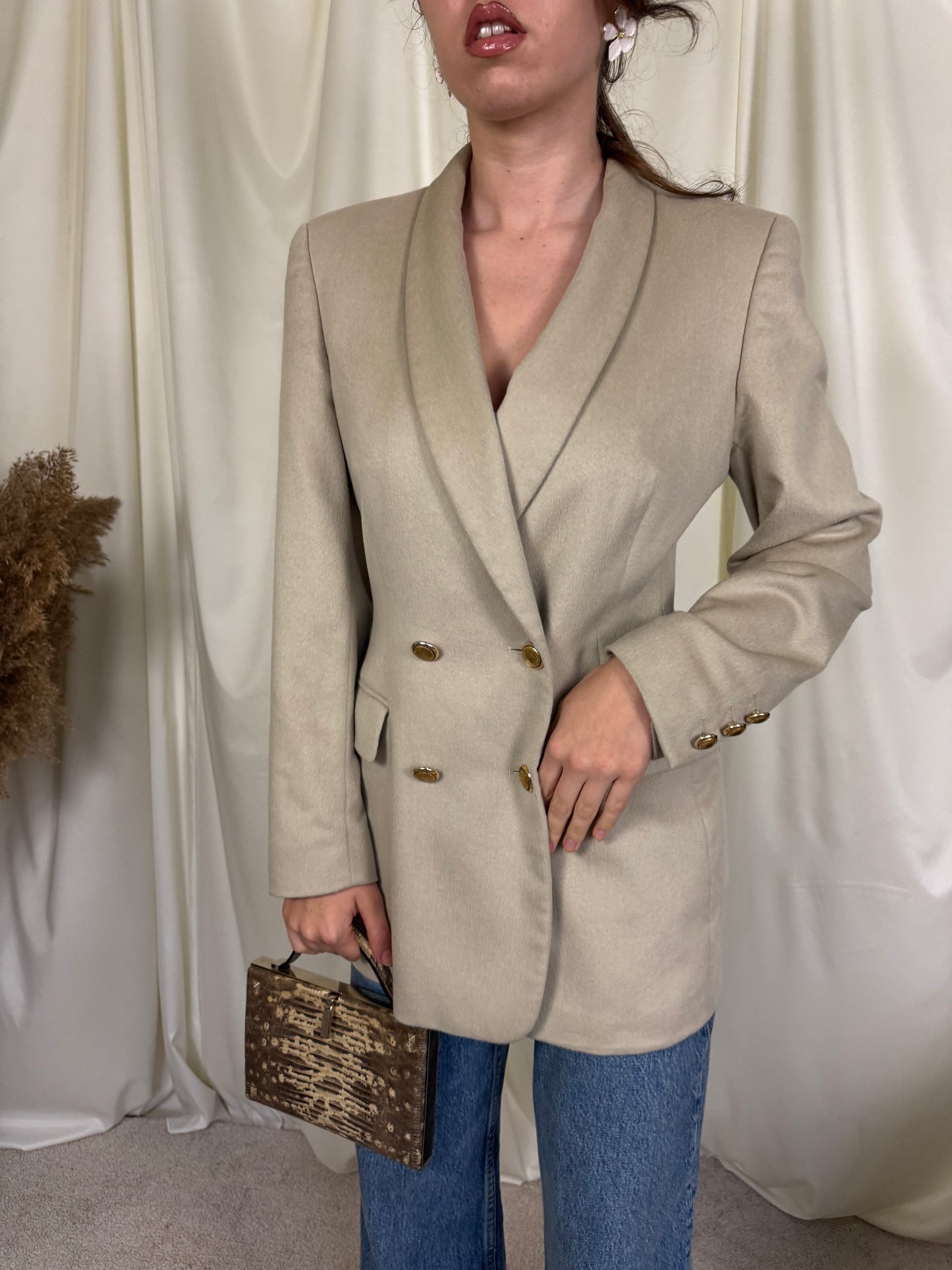 Sacou premium ESCADA, stofă angora și lână PIACENZA