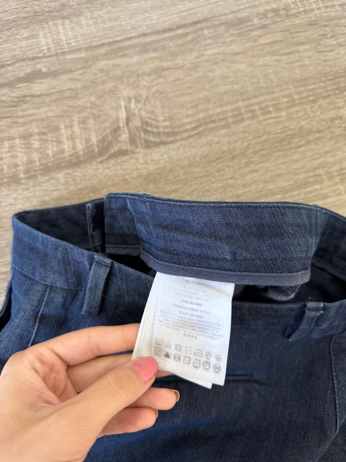 Blugi luxury MOCLER din denim de bumbac ( mărimea S/M)
