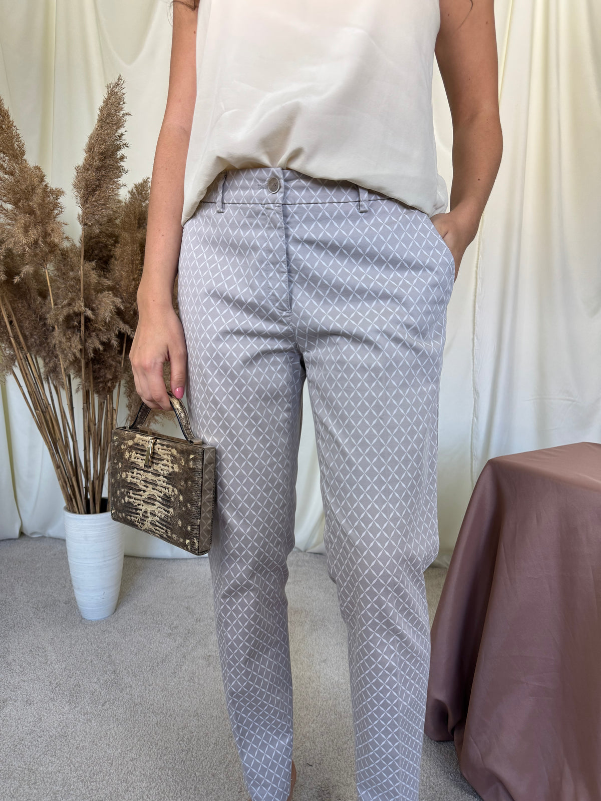 Pantalon Office BRAX cu talie medie, bumbac ( mărimea M)